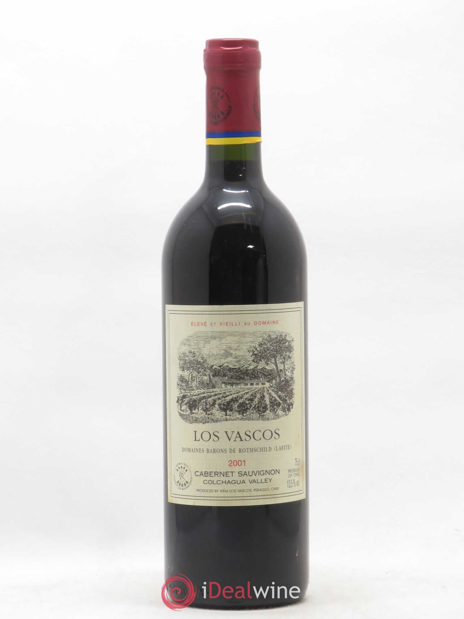 Chili Los Vascos Cabernet Sauvignon Baron de Rothschild 2001 - Lot of 1 bottle - 0