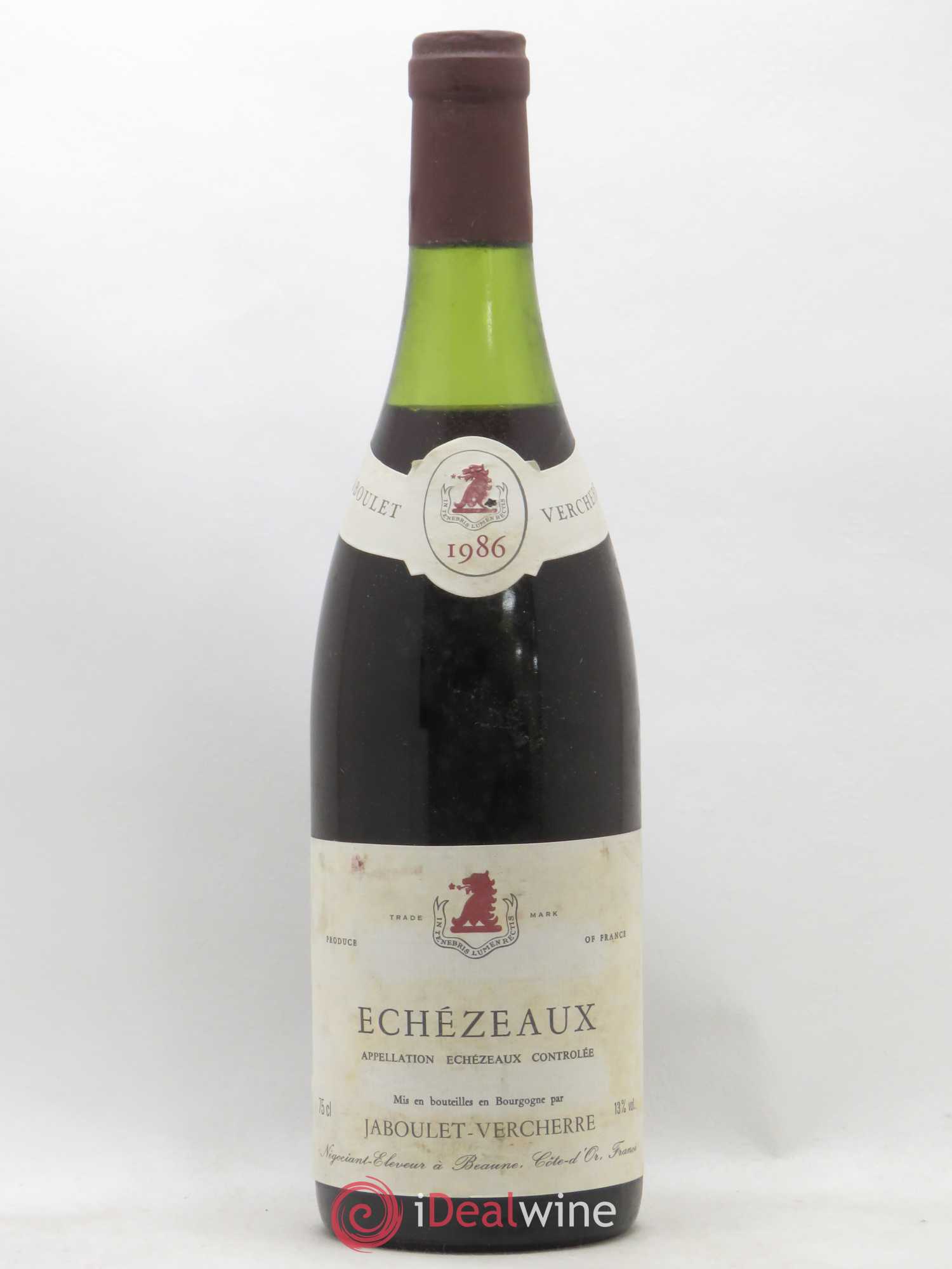 Echezeaux Grand Cru Jaboulet Verchere 1986 - Lot de 1 bouteille - 0