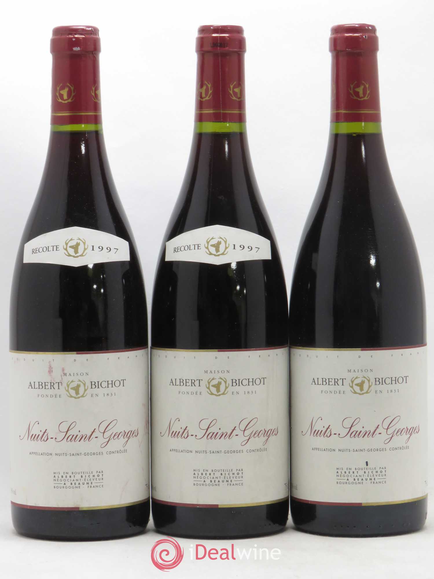 Nuits-Saint-Georges Albert Bichot 1997 - Lot de 3 bouteilles - 0