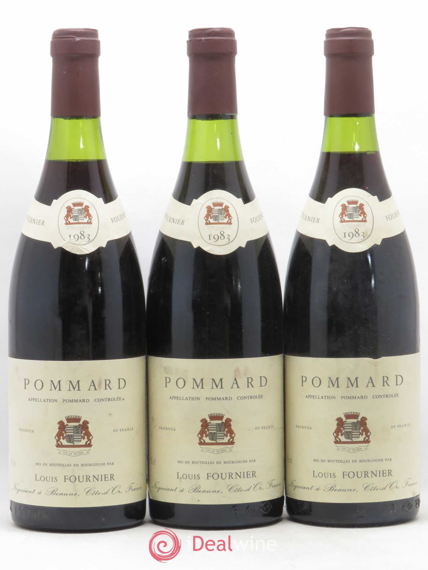Pommard Louis Fournier 1983 - Lot de 3 bouteilles - 0