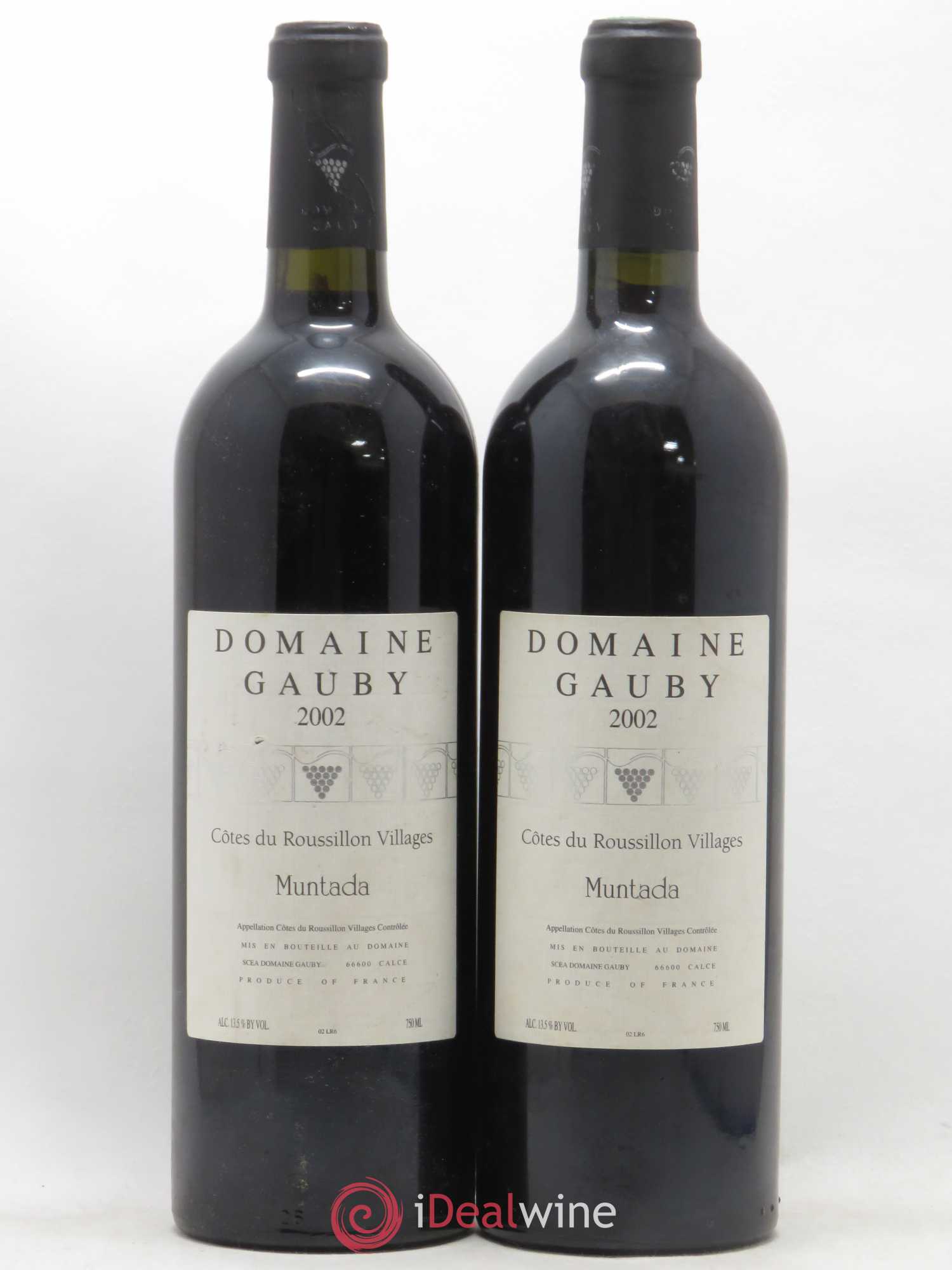 Côtes Catalanes (anciennement Côtes du Roussillon Villages) La Muntada Gauby (Domaine) 2002 - Lot de 2 bouteilles - 0