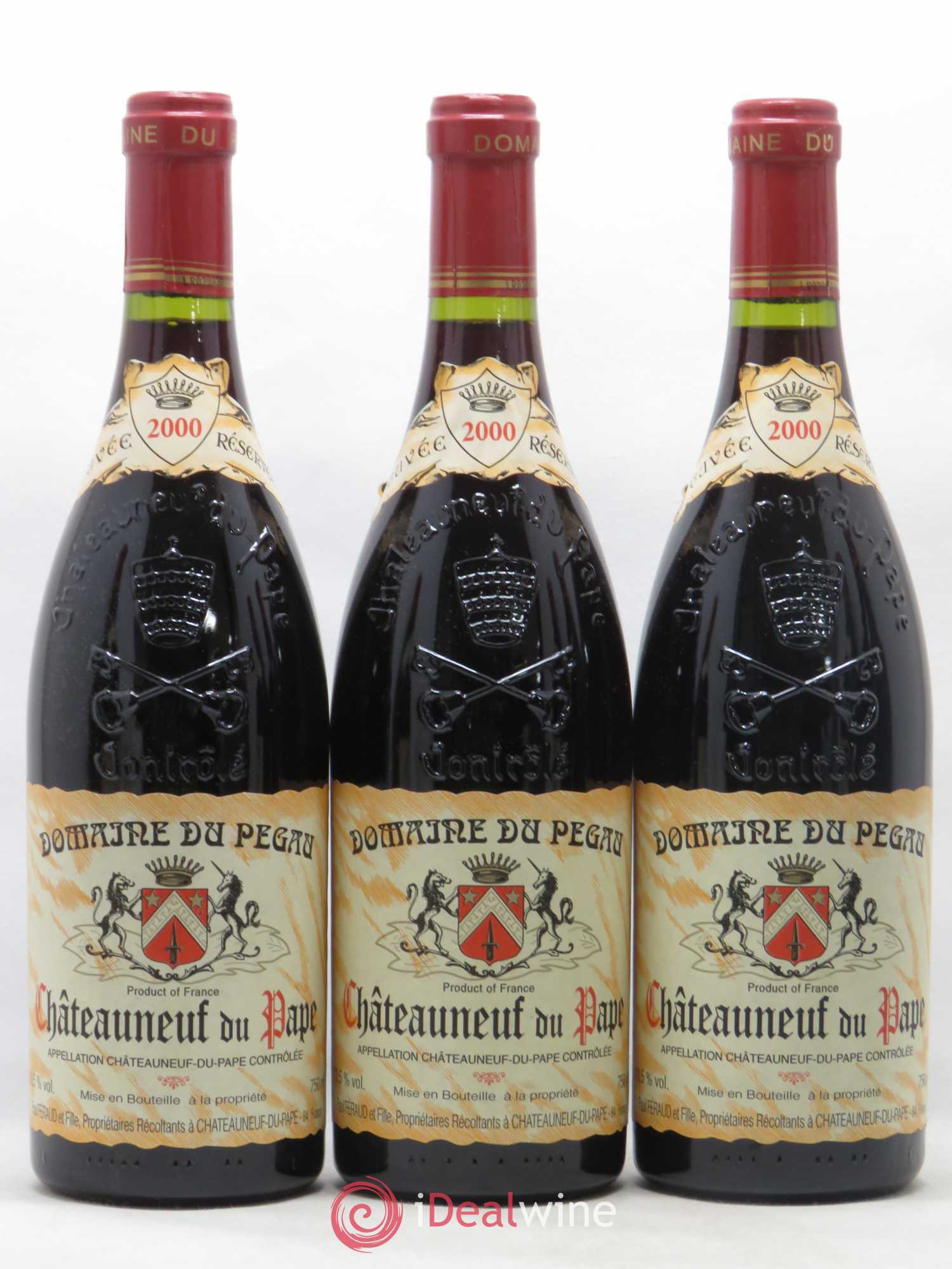 Châteauneuf-du-Pape Domaine du Pégau Cuvée Réservée Paul et Laurence Féraud 2000 - Lot de 6 bouteilles - 1