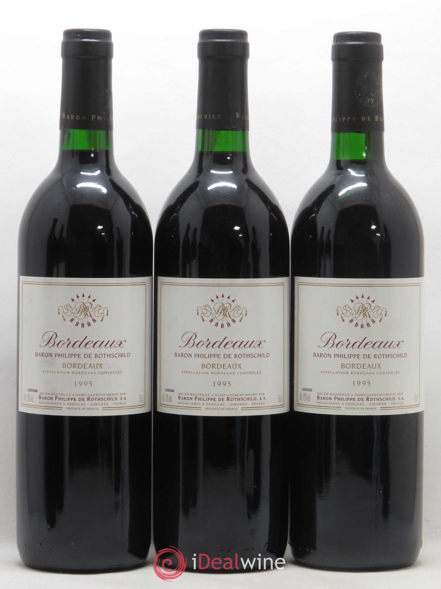 Bordeaux Philippe Rothschild 1995 - Lot de 6 bouteilles - 1