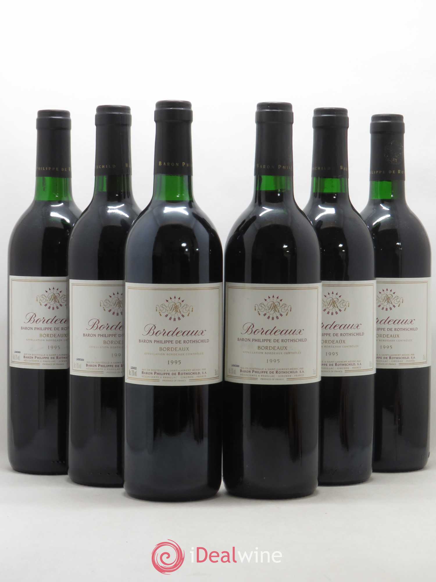 Bordeaux Philippe Rothschild 1995 - Lot de 6 bouteilles - 0