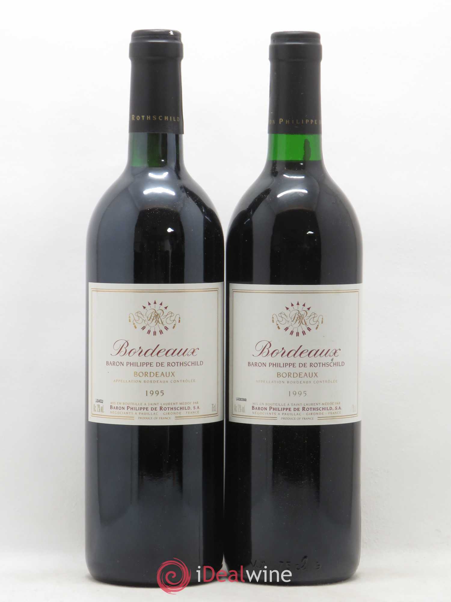 Bordeaux Philippe Rothschild 1995 - Lot de 2 bouteilles - 0