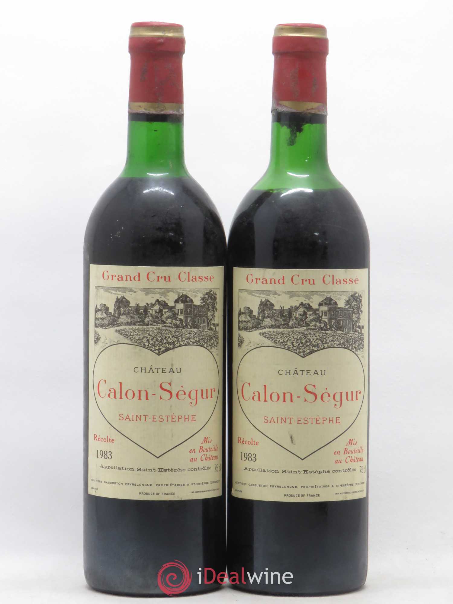 Château Calon Ségur 3ème Grand Cru Classé 1983 - Lot de 2 bouteilles - 0
