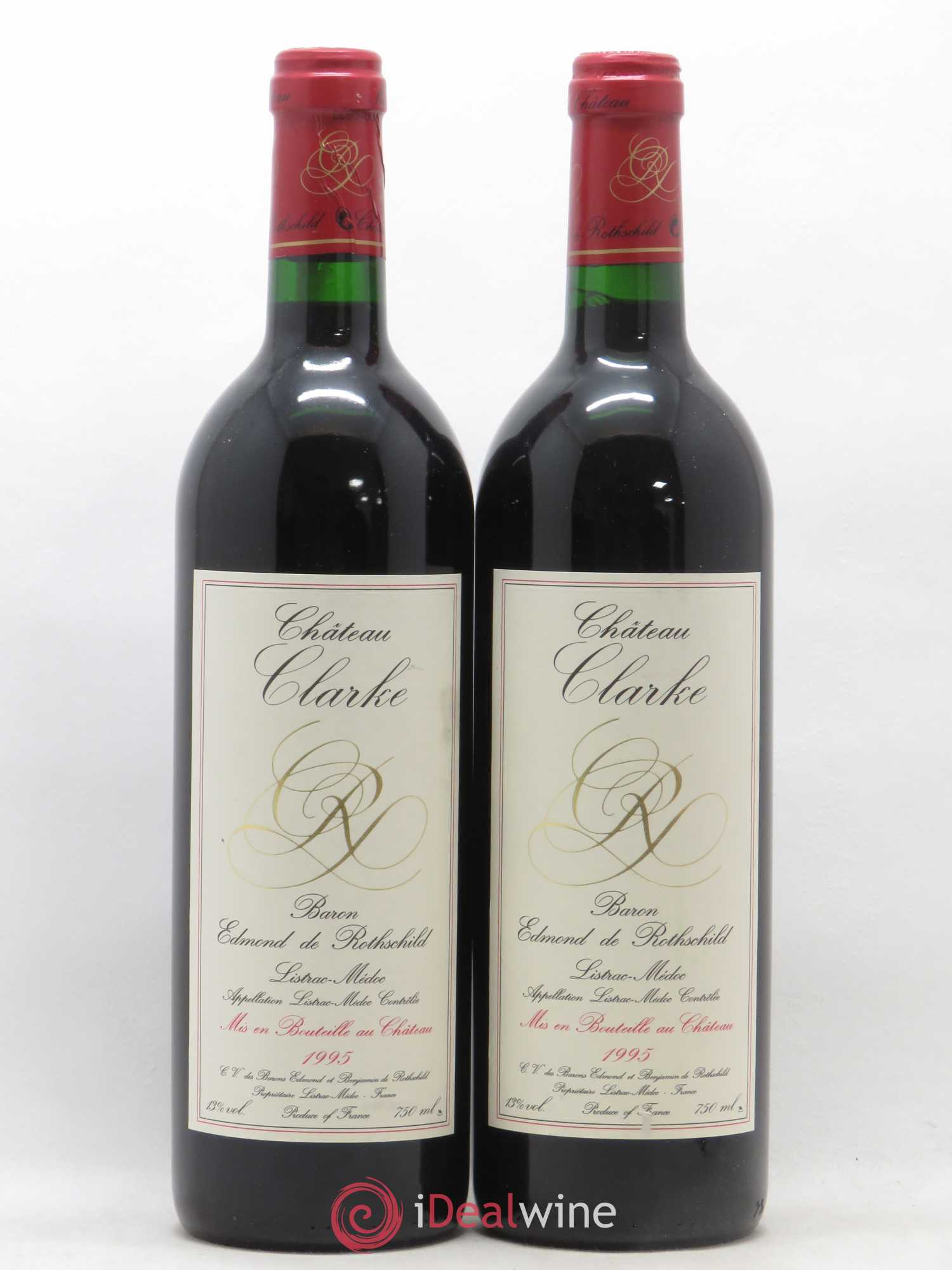 Château Clarke 1995 - Lot de 2 bouteilles - 0