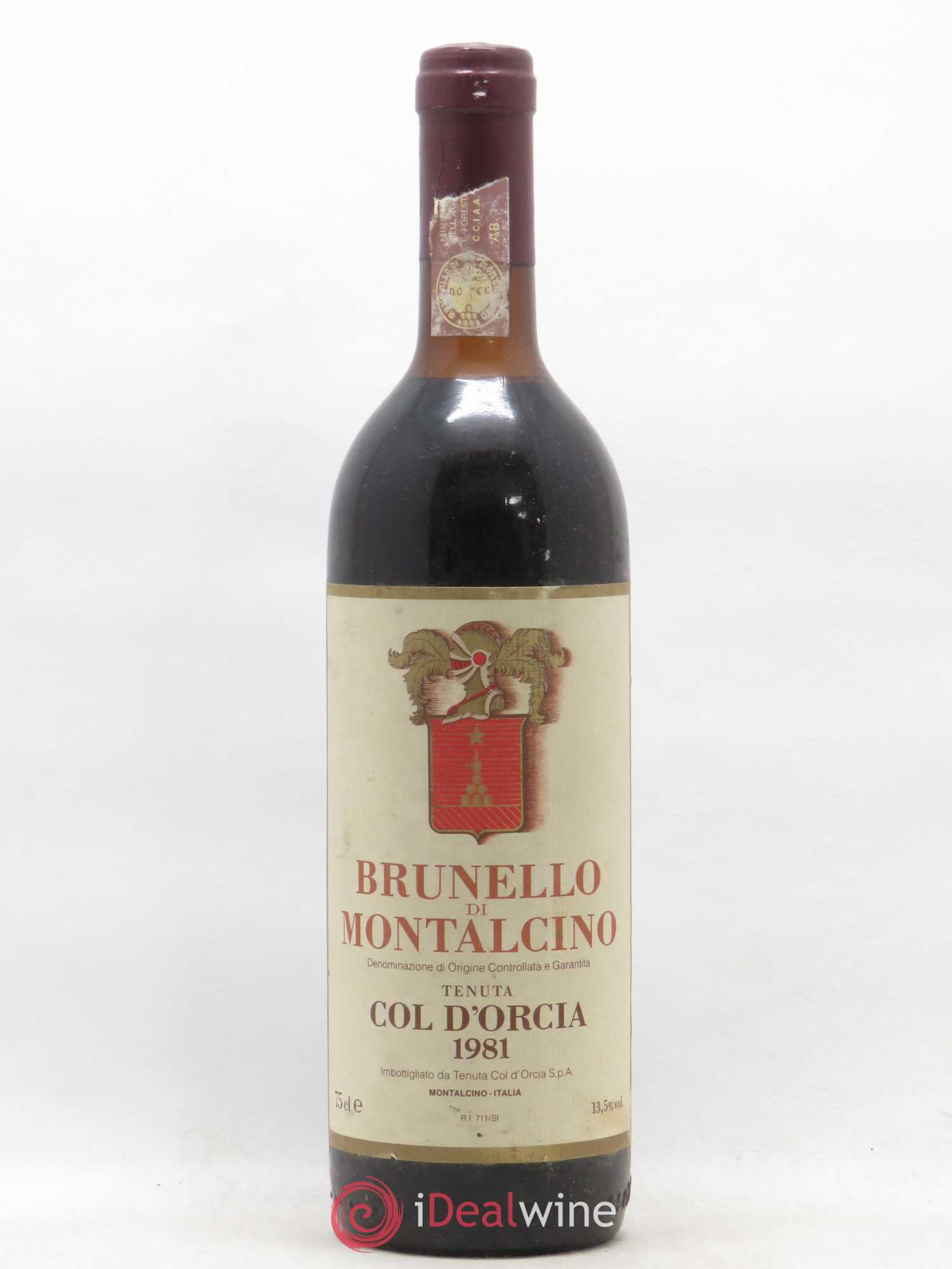 Brunello di Montalcino Col d'Orcia 1981 - Lot de 1 bouteille - 0