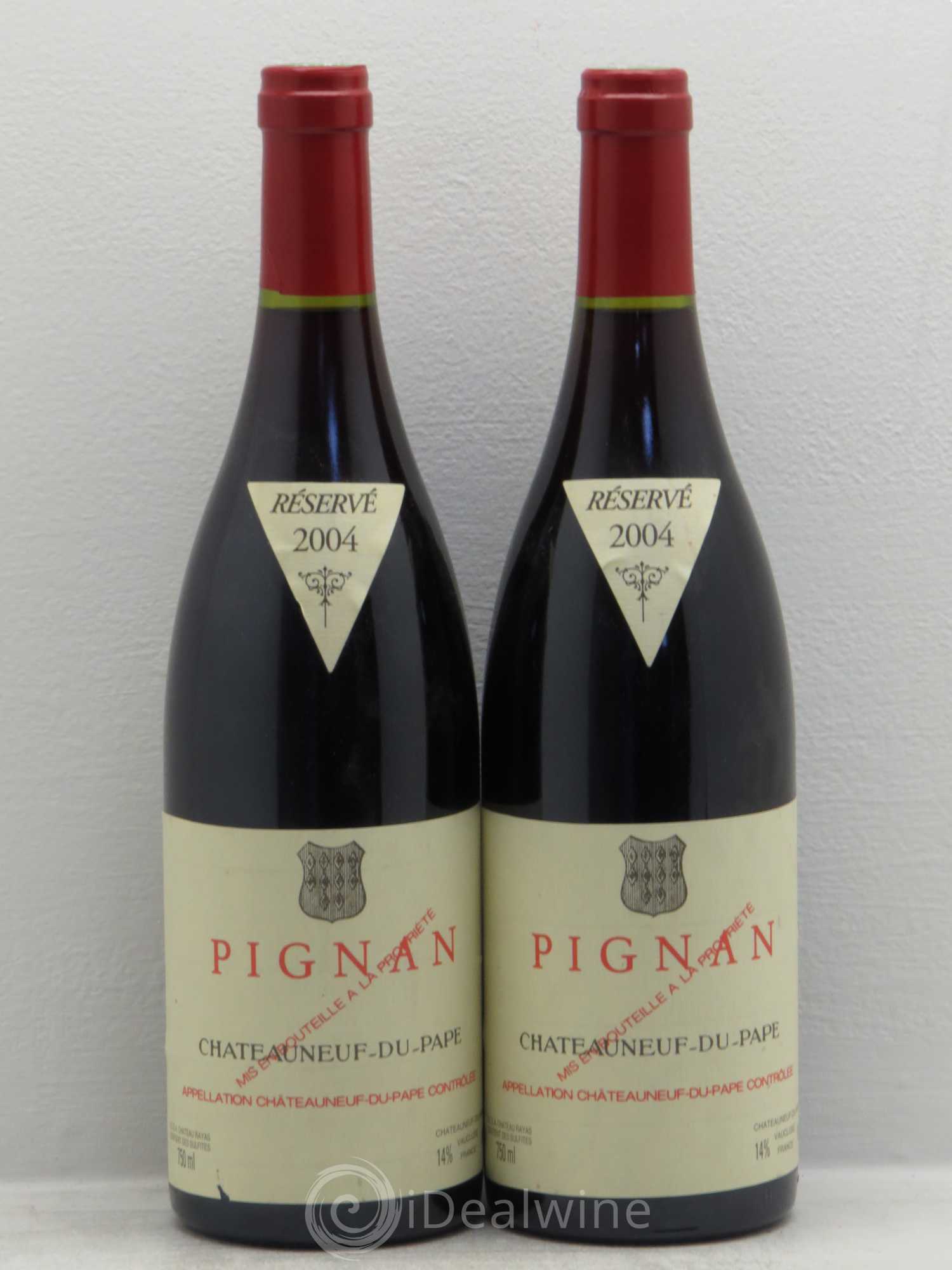 Châteauneuf-du-Pape Pignan Emmanuel Reynaud 2004 - Lot de 2 bouteilles - 0