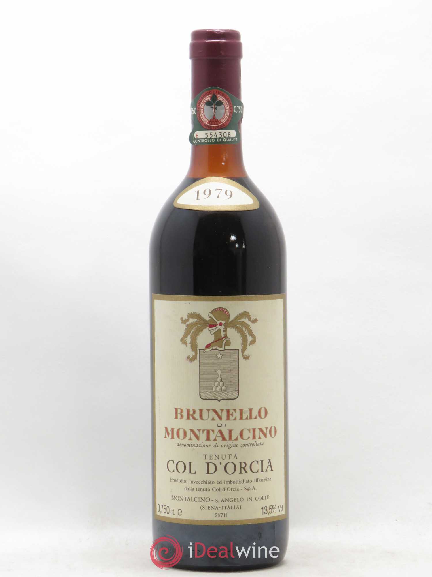 Brunello di Montalcino Col d'Orcia 1979 - Lot de 1 bouteille - 0