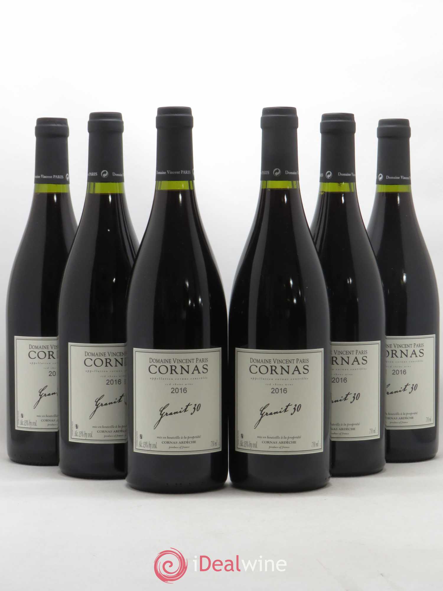 Cornas Granit 30 Vincent Paris 2016 - Lot de 6 bouteilles - 0