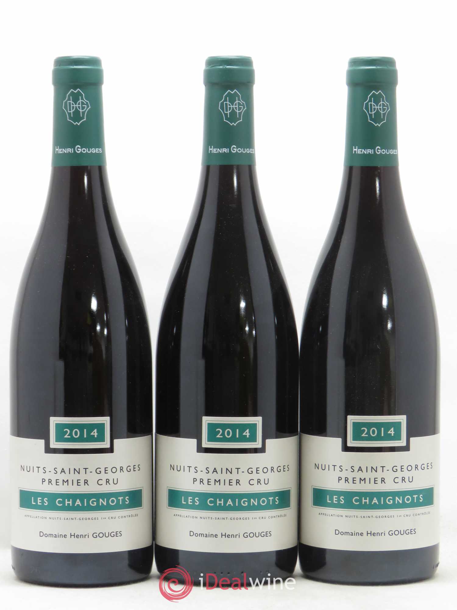 Nuits-Saint-Georges 1er Cru Les Chaignots Henri Gouges 2014 - Lotto di 3 bottiglie - 0