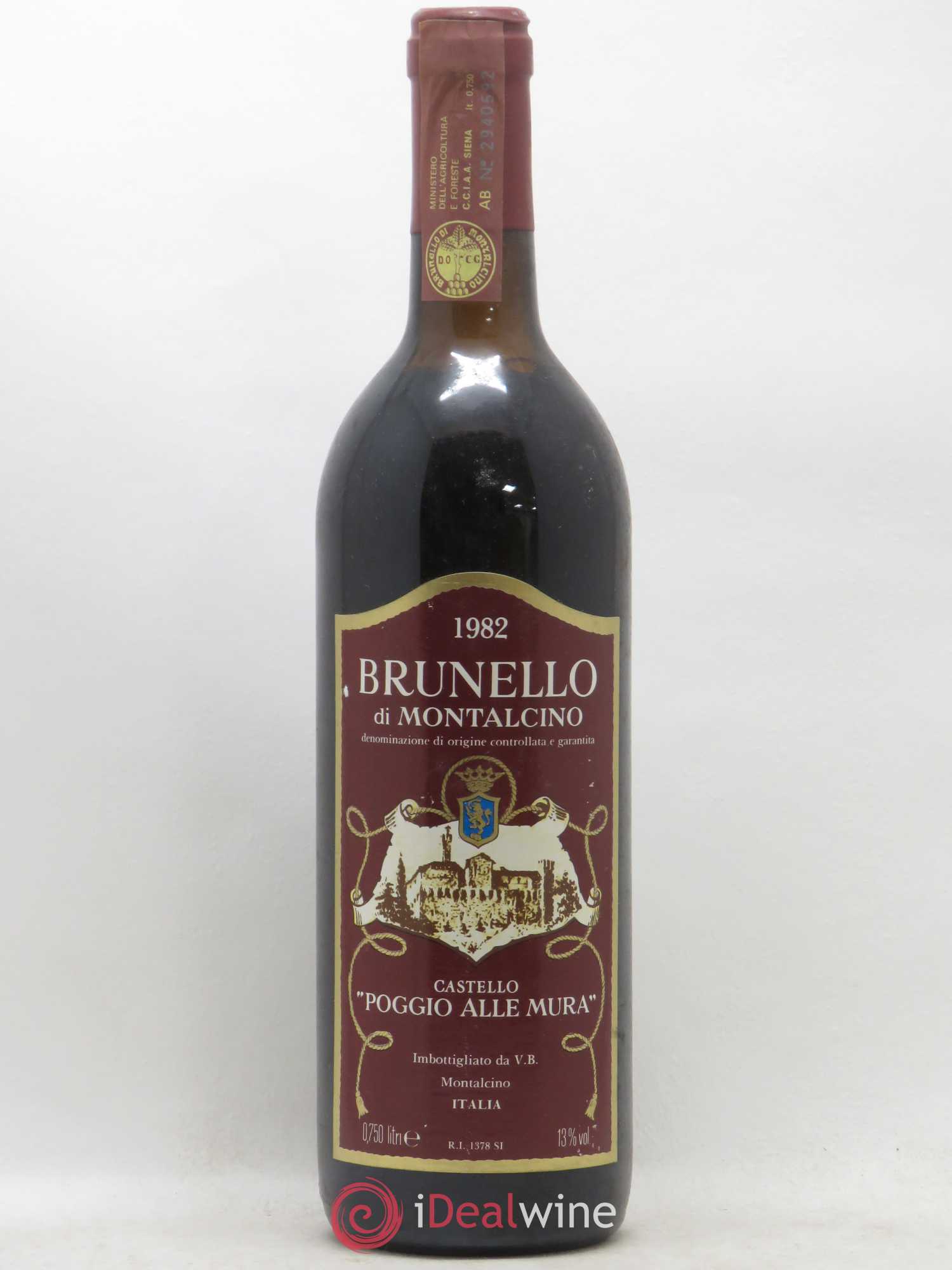 Brunello di Montalcino Castello Poggio alla Mura 1982 - Posten von 1 Flasche - 0