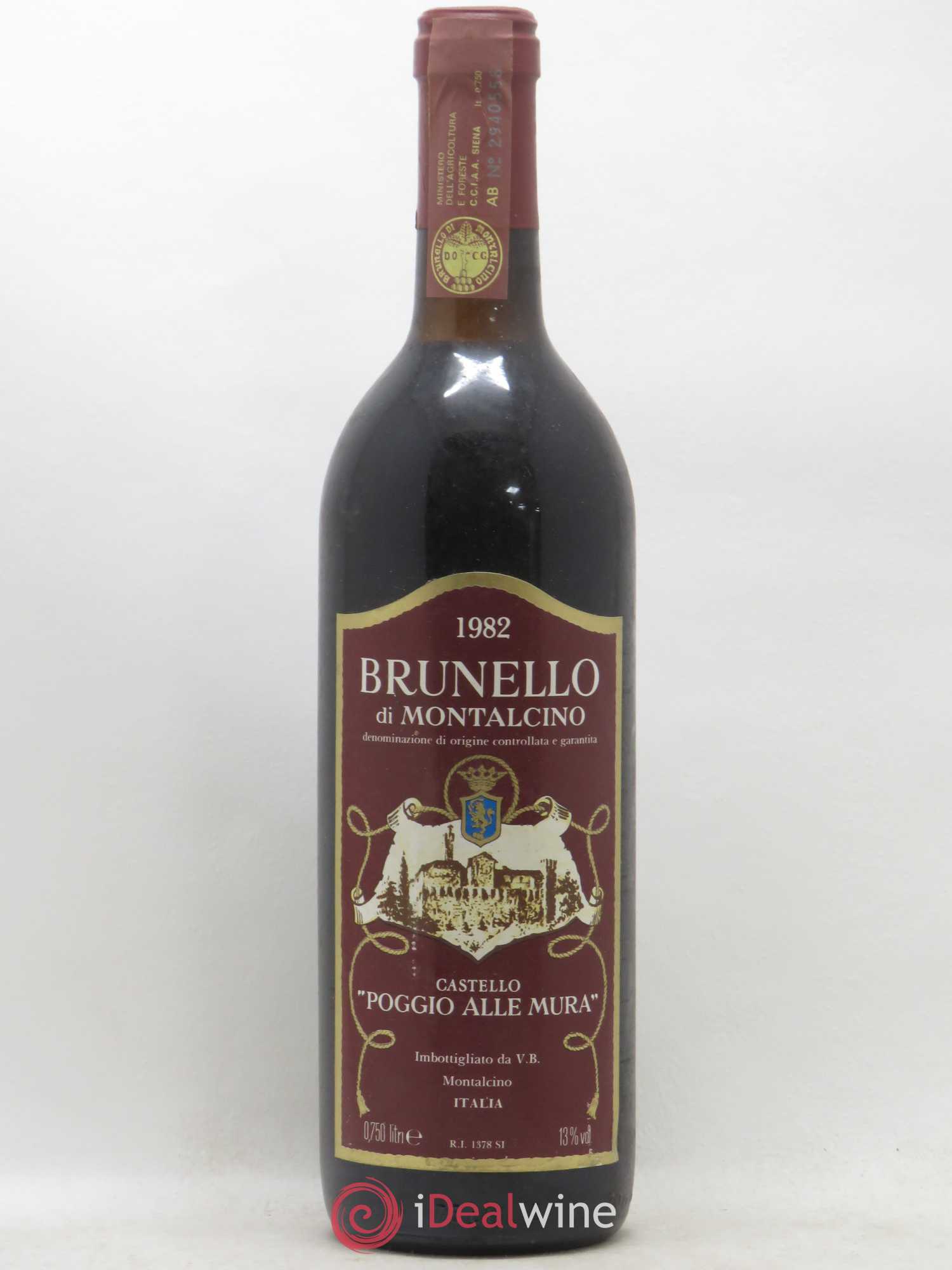 Brunello di Montalcino Castello Poggio alla Mura 1982 - Posten von 1 Flasche - 0