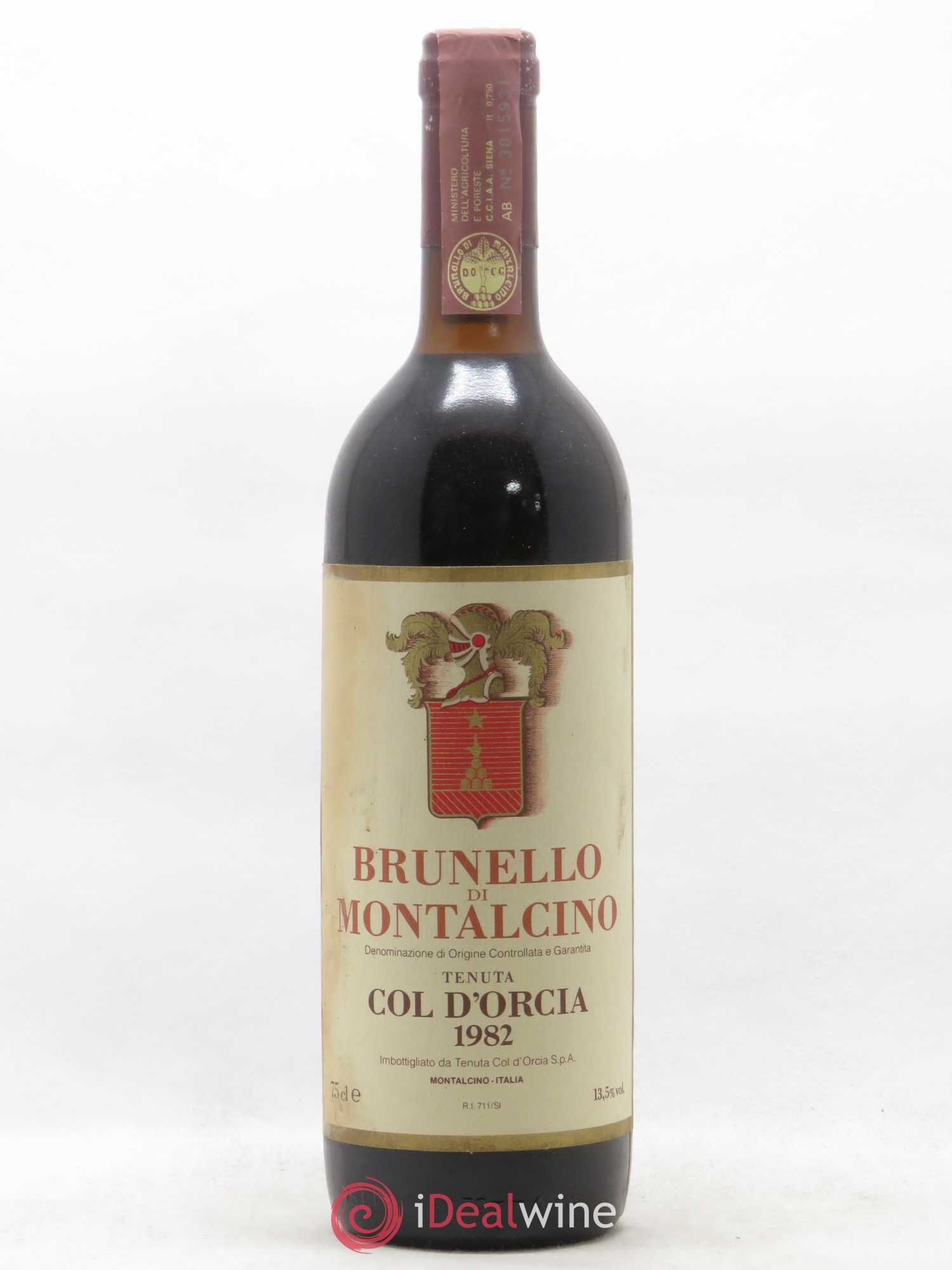 Brunello di Montalcino DOCG Col d'Orcia 1982 - Posten von 1 Flasche - 0