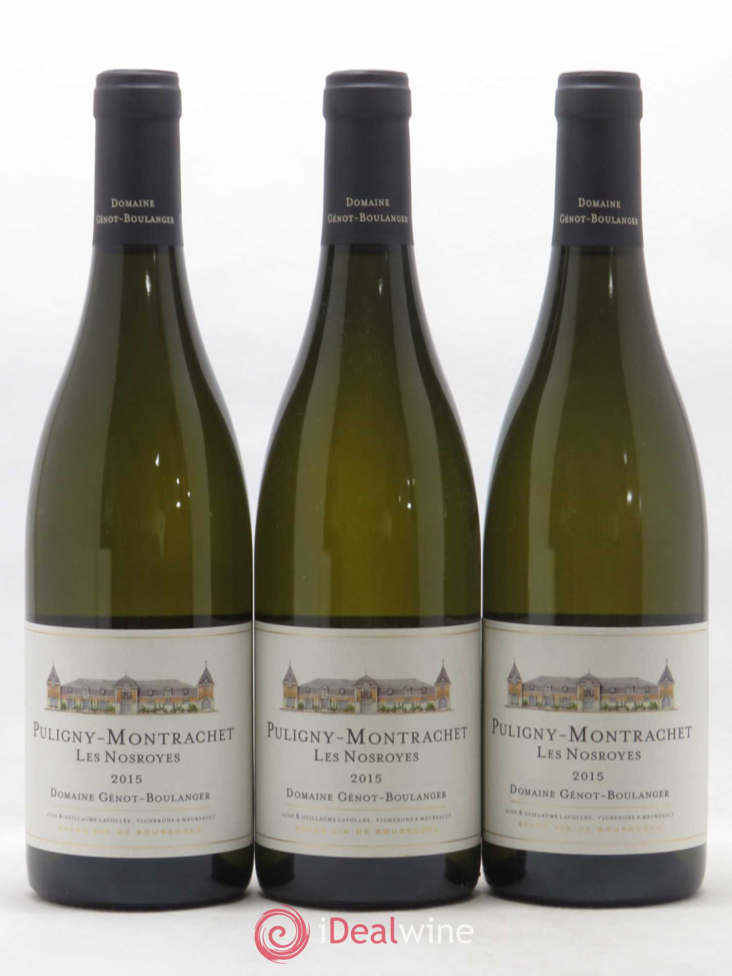 Puligny-Montrachet Les Nosroyes Genot Boulanger 2015 - Posten von 3 Flaschen - 0