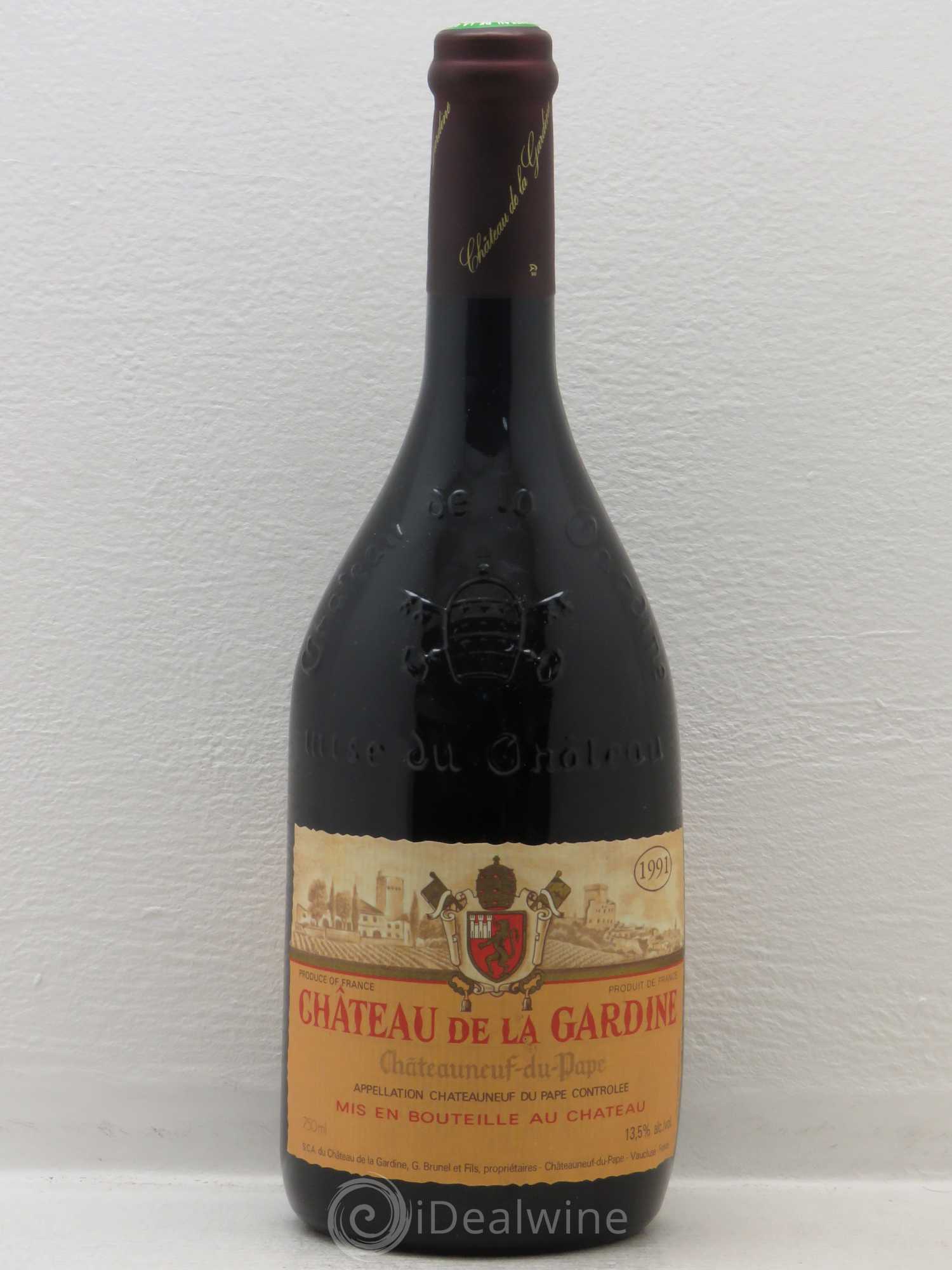 Châteauneuf-du-Pape Château de La Gardine Famille Brunel 1991 - Lot de 1 bouteille - 0
