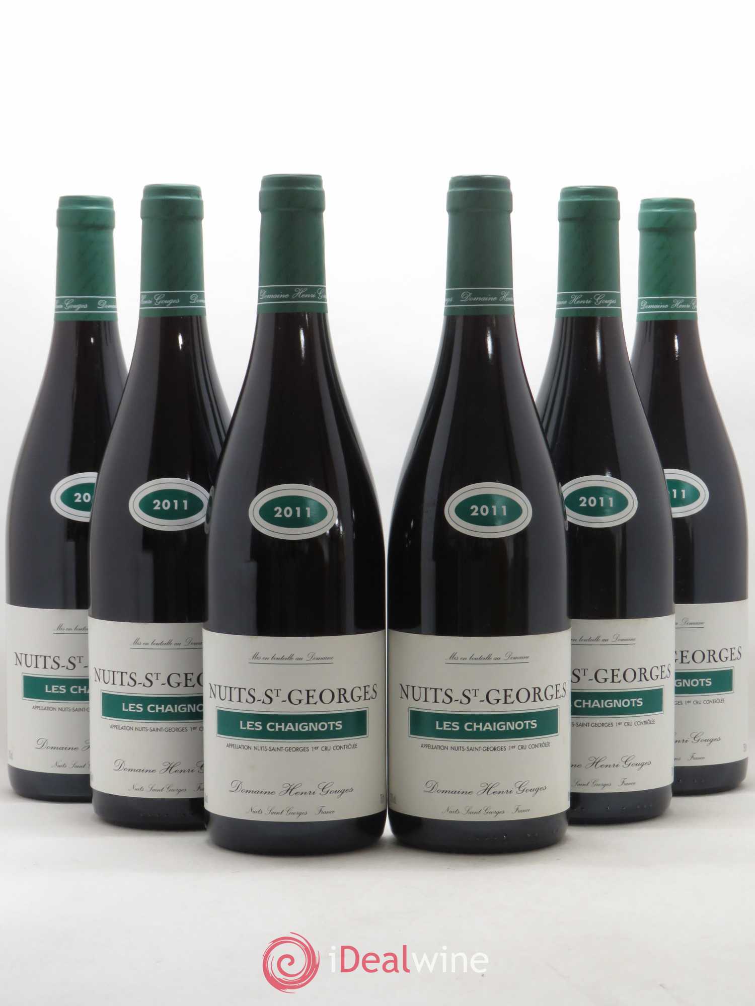 Nuits-Saint-Georges 1er Cru Les Chaignots Henri Gouges 2011 - Lotto di 6 bottiglie - 0