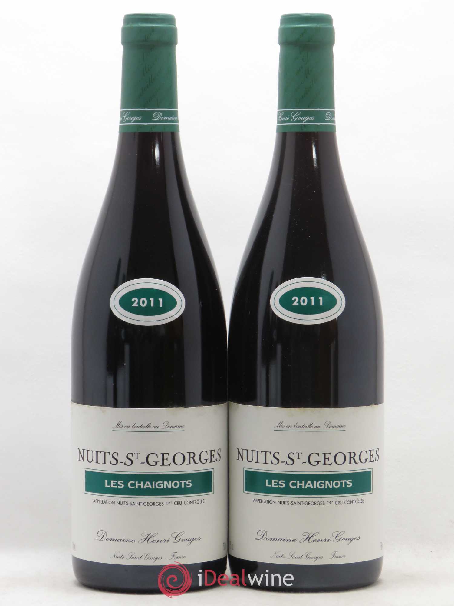 Nuits-Saint-Georges 1er Cru Les Chaignots Henri Gouges 2011 - Lotto di 2 bottiglie - 0