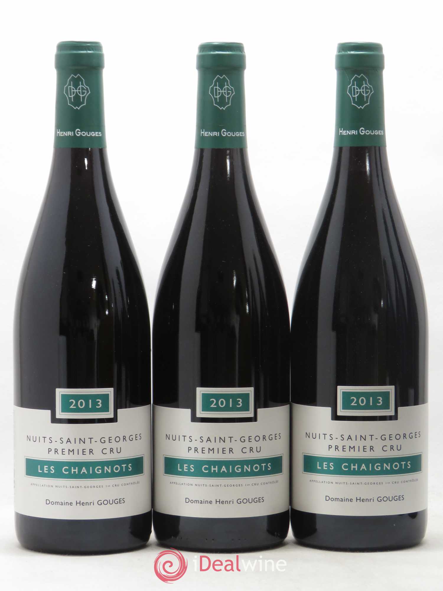 Nuits-Saint-Georges 1er Cru Les Chaignots Henri Gouges 2013 - Lotto di 3 bottiglie - 0