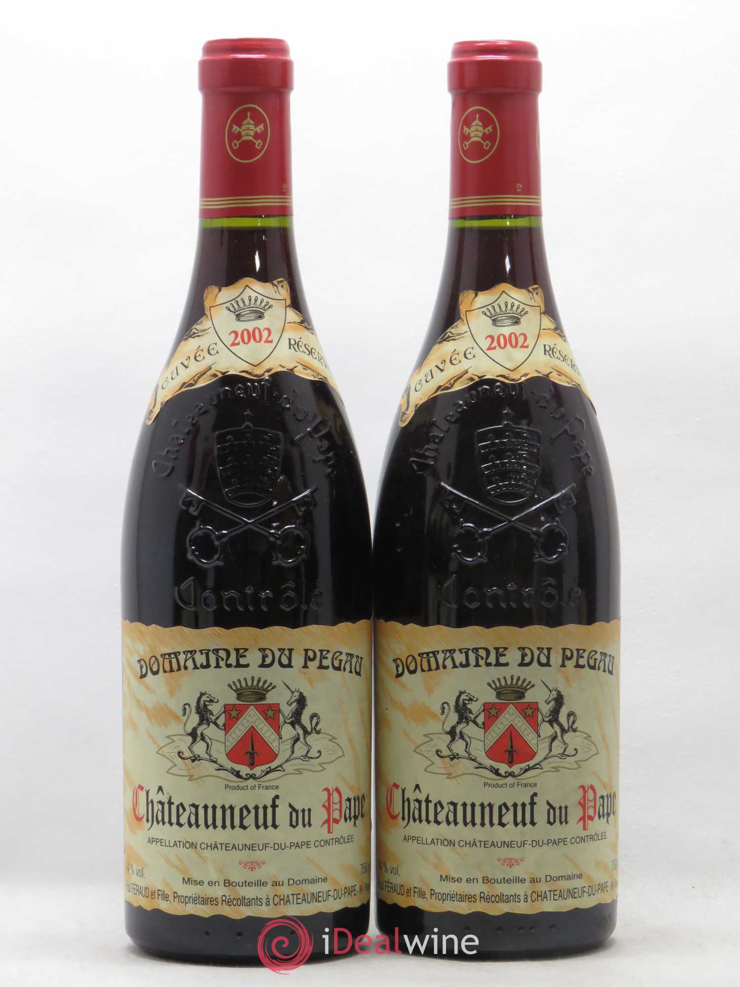 Châteauneuf-du-Pape Domaine du Pégau Cuvée Réservée Paul et Laurence Féraud 2002 - Lot de 2 bouteilles - 0