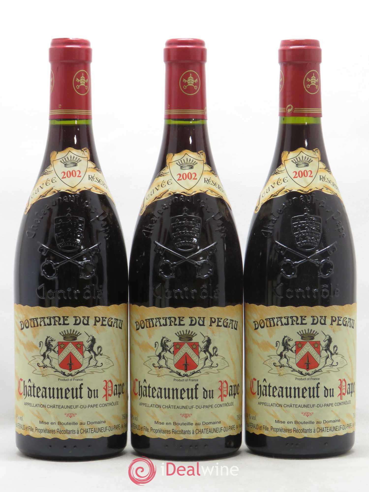 Châteauneuf-du-Pape Domaine du Pégau Cuvée Réservée Paul et Laurence Féraud 2002 - Lot de 6 bouteilles - 1