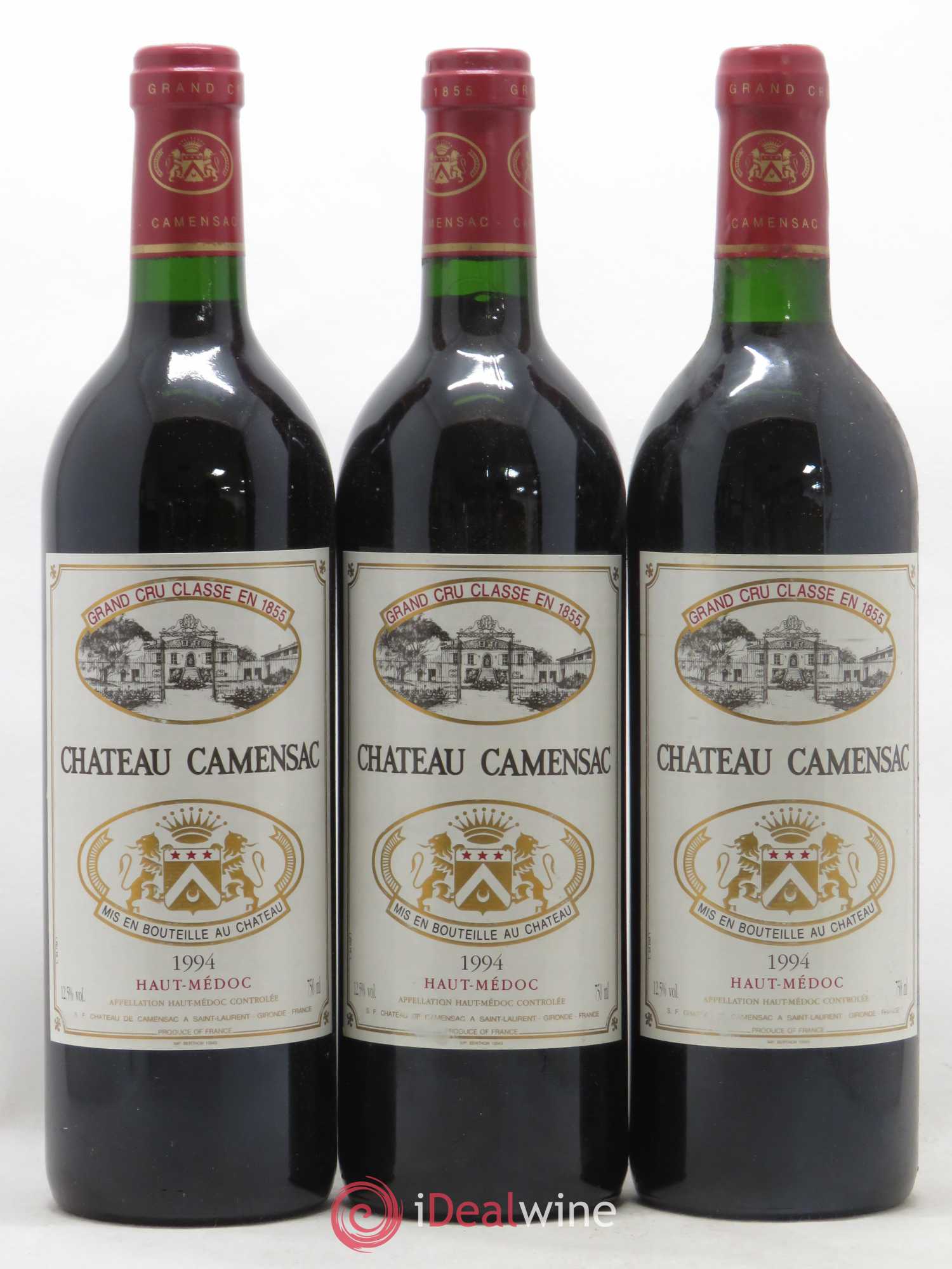 Château Camensac 5ème Grand Cru Classé 1994 - Lot de 3 bouteilles - 0