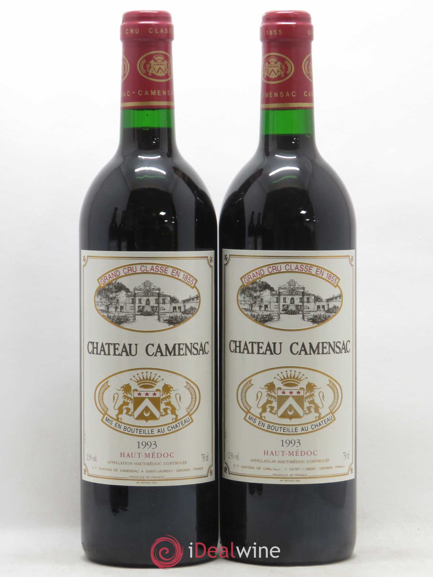 Château Camensac 5ème Grand Cru Classé 1993 - Lot de 2 bouteilles - 0