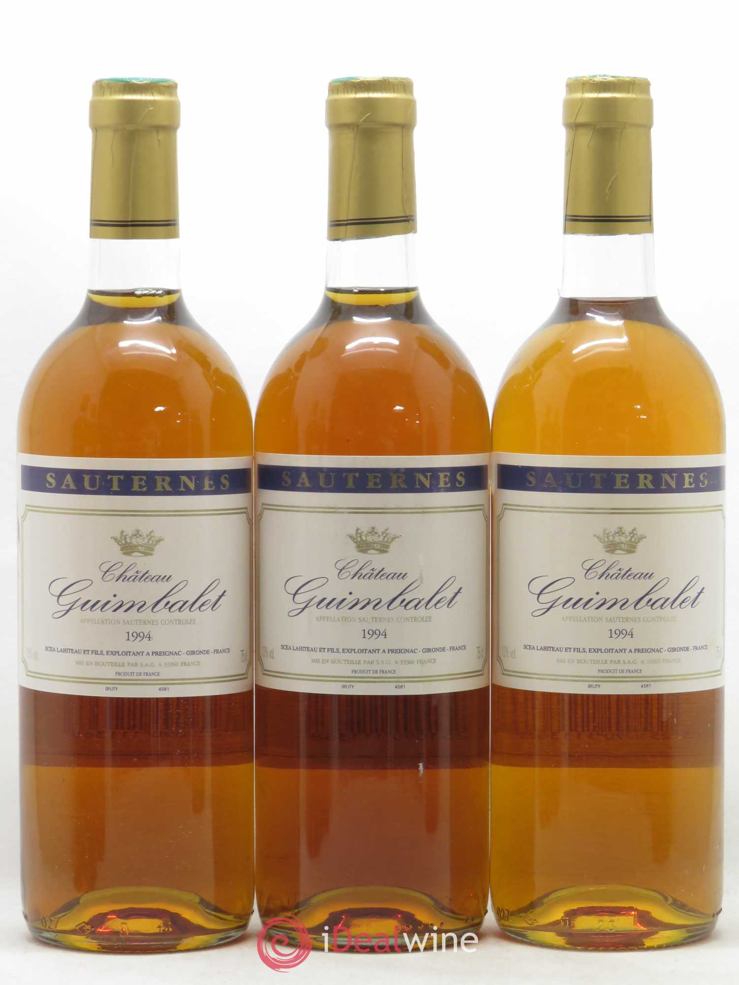 Sauternes Château Guimbalet (sans prix de réserve) 1994 - Lotto di 6 bottiglie - 2