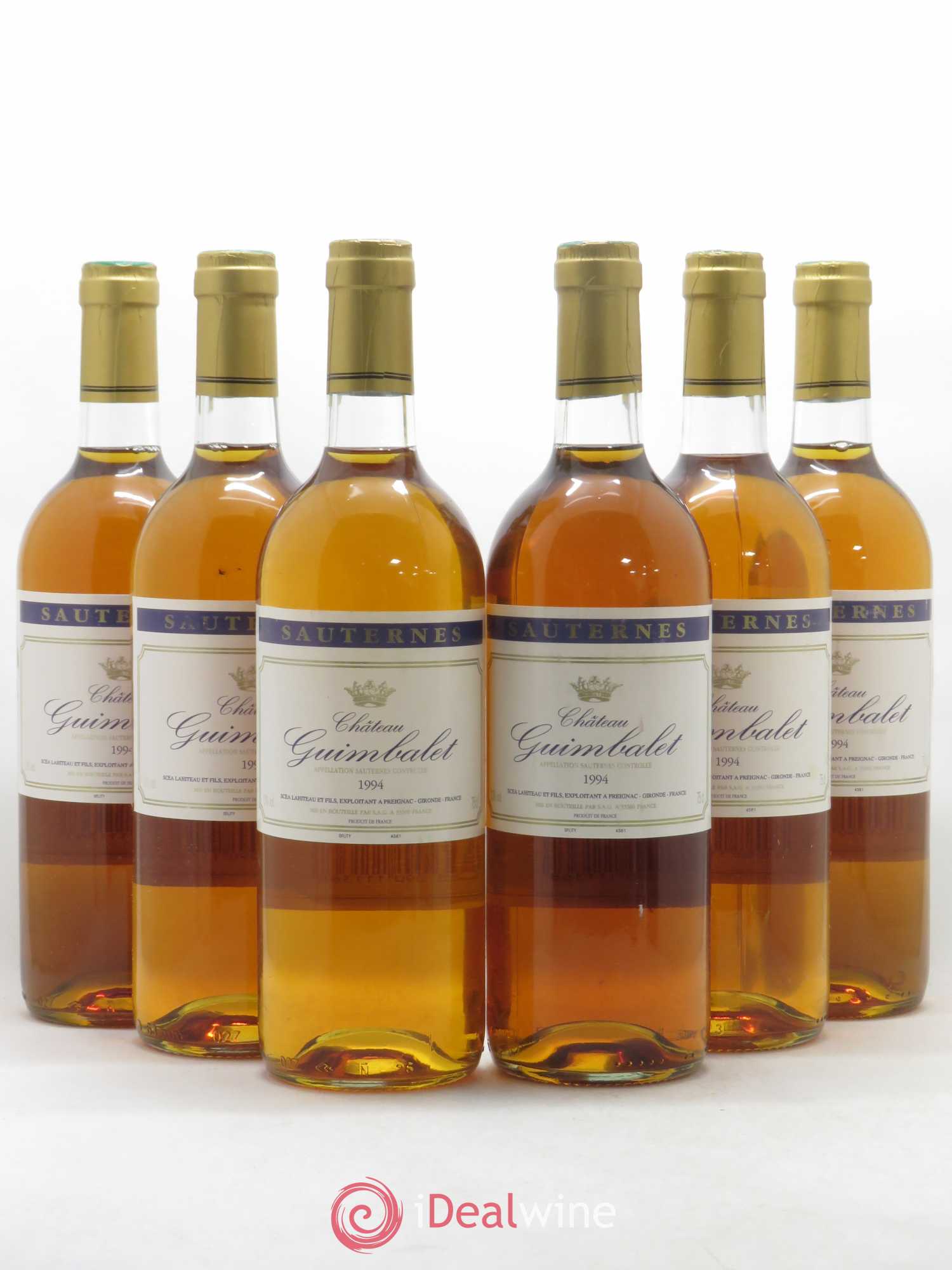 Sauternes Château Guimbalet (sans prix de réserve) 1994 - Lotto di 6 bottiglie - 0