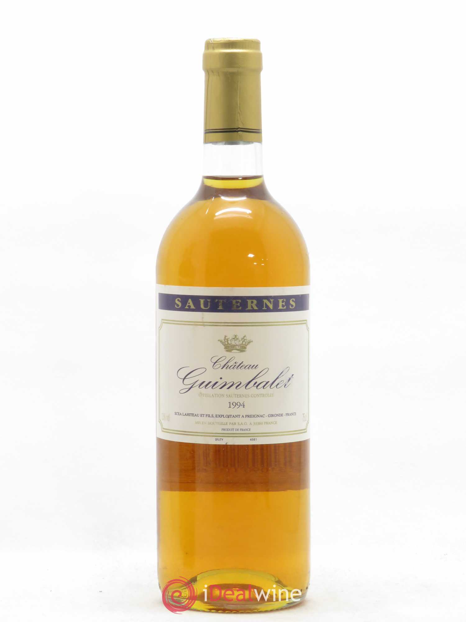 Sauternes Château Guimbalet 1994 - Lotto di 1 bottiglia - 0