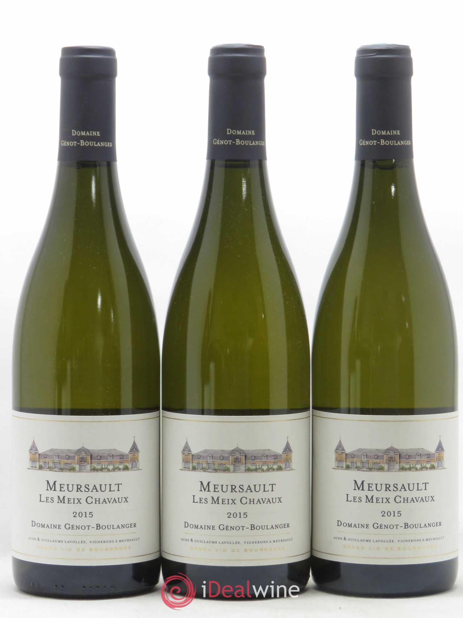Meursault Meix Chavaux Génot Boulanger 2015 - Posten von 3 Flaschen - 0