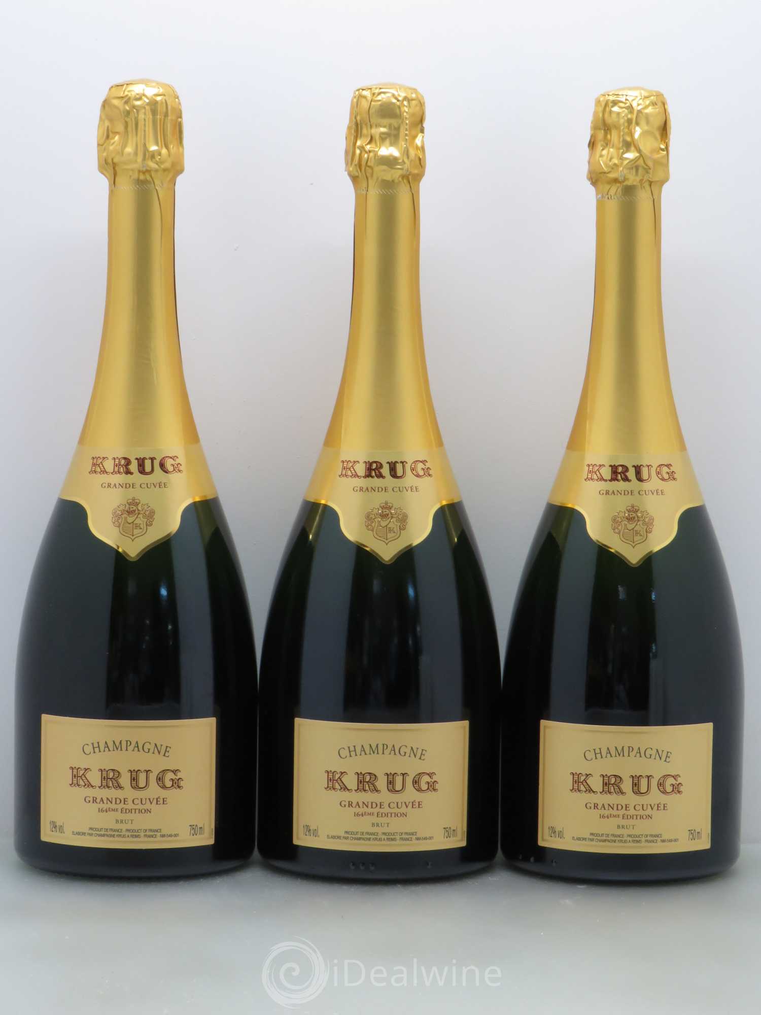 Grande Cuvée Brut Krug - Lot de 3 bouteilles - 0