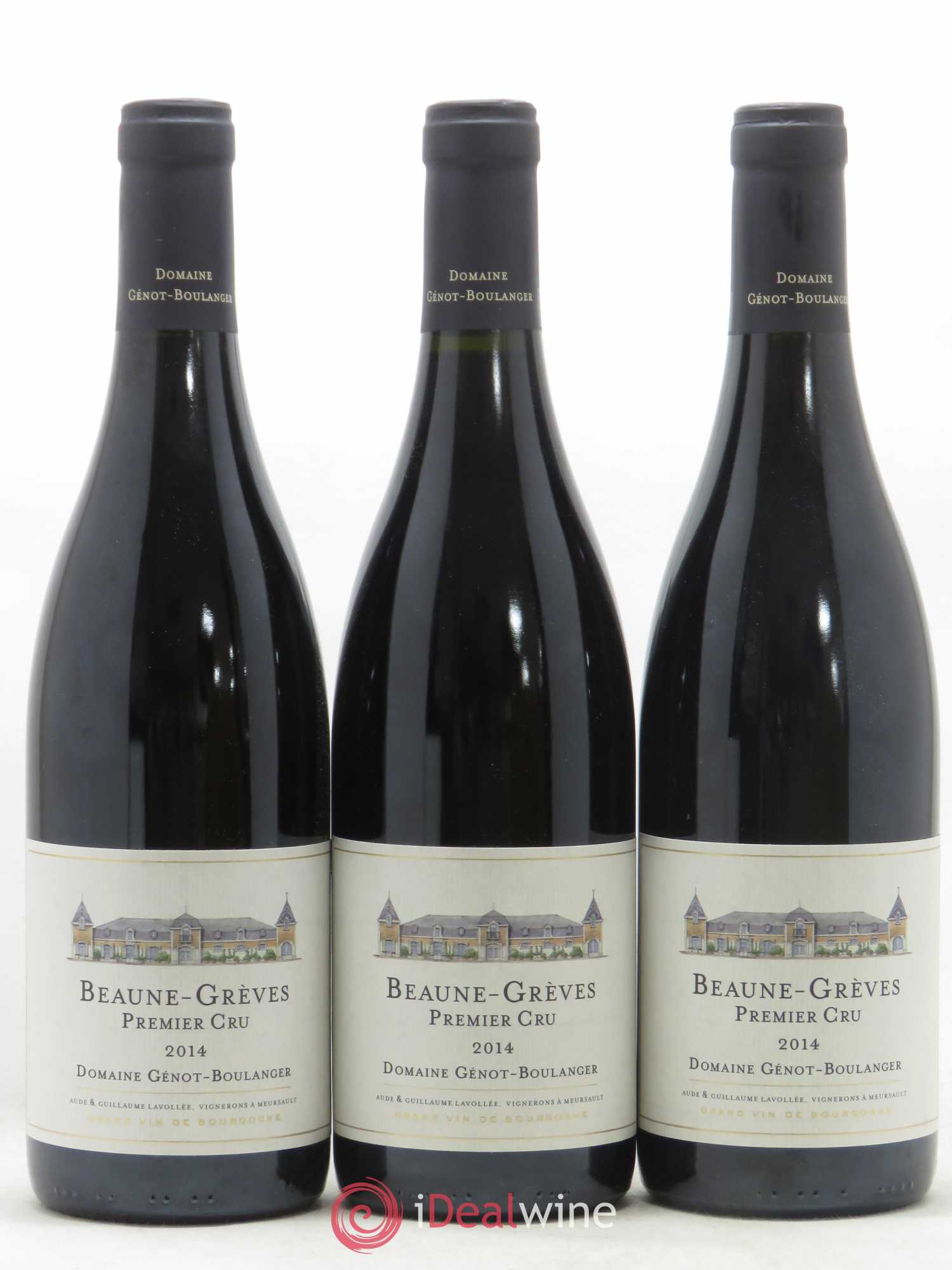 Beaune 1er Cru Grèves Genot Boulanger 2014 - Posten von 3 Flaschen - 0