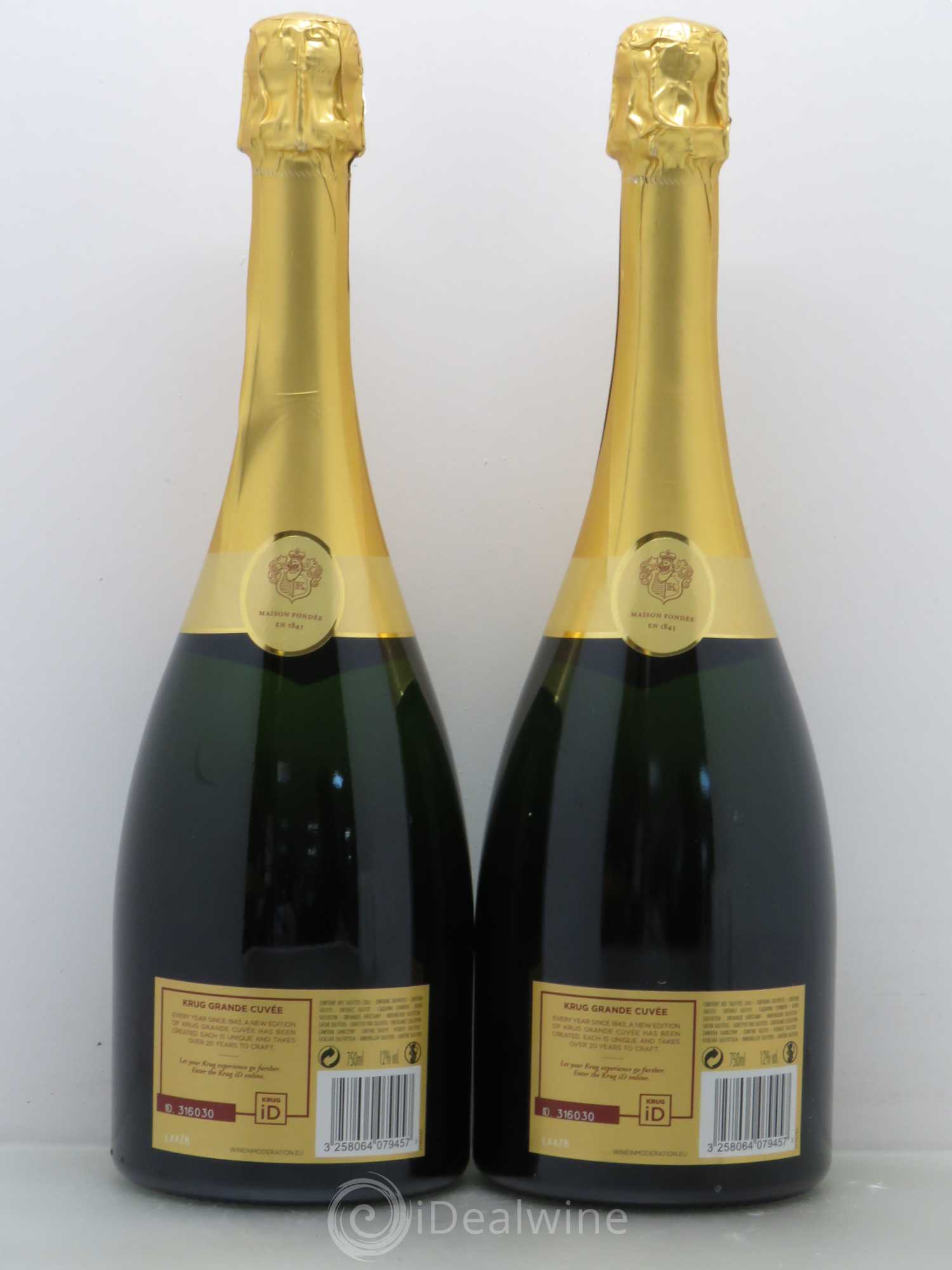 Grande Cuvée Brut Krug - Lot de 2 bouteilles - 1