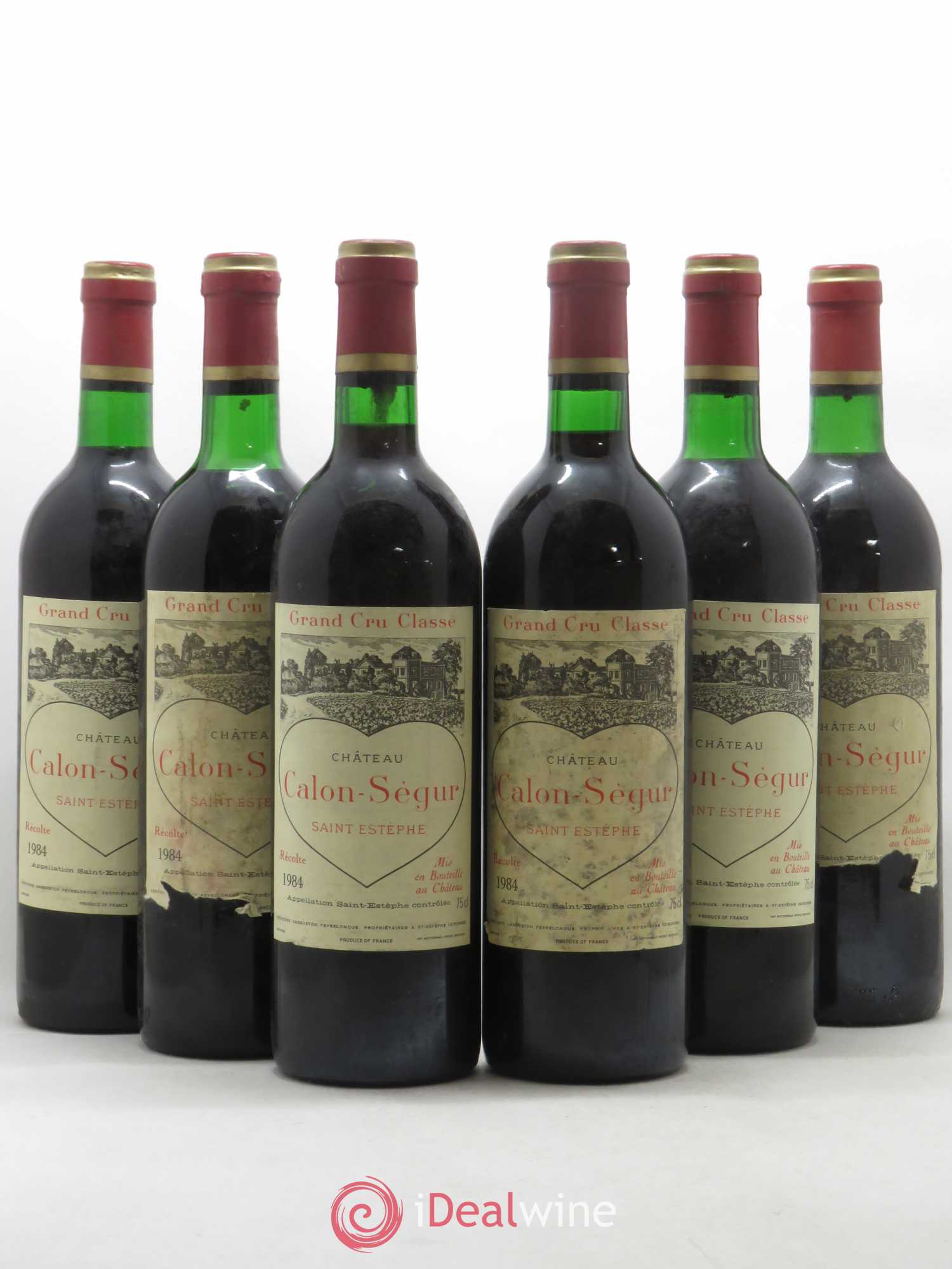 Château Calon Ségur 3ème Grand Cru Classé 1984 - Lot de 6 bouteilles - 0