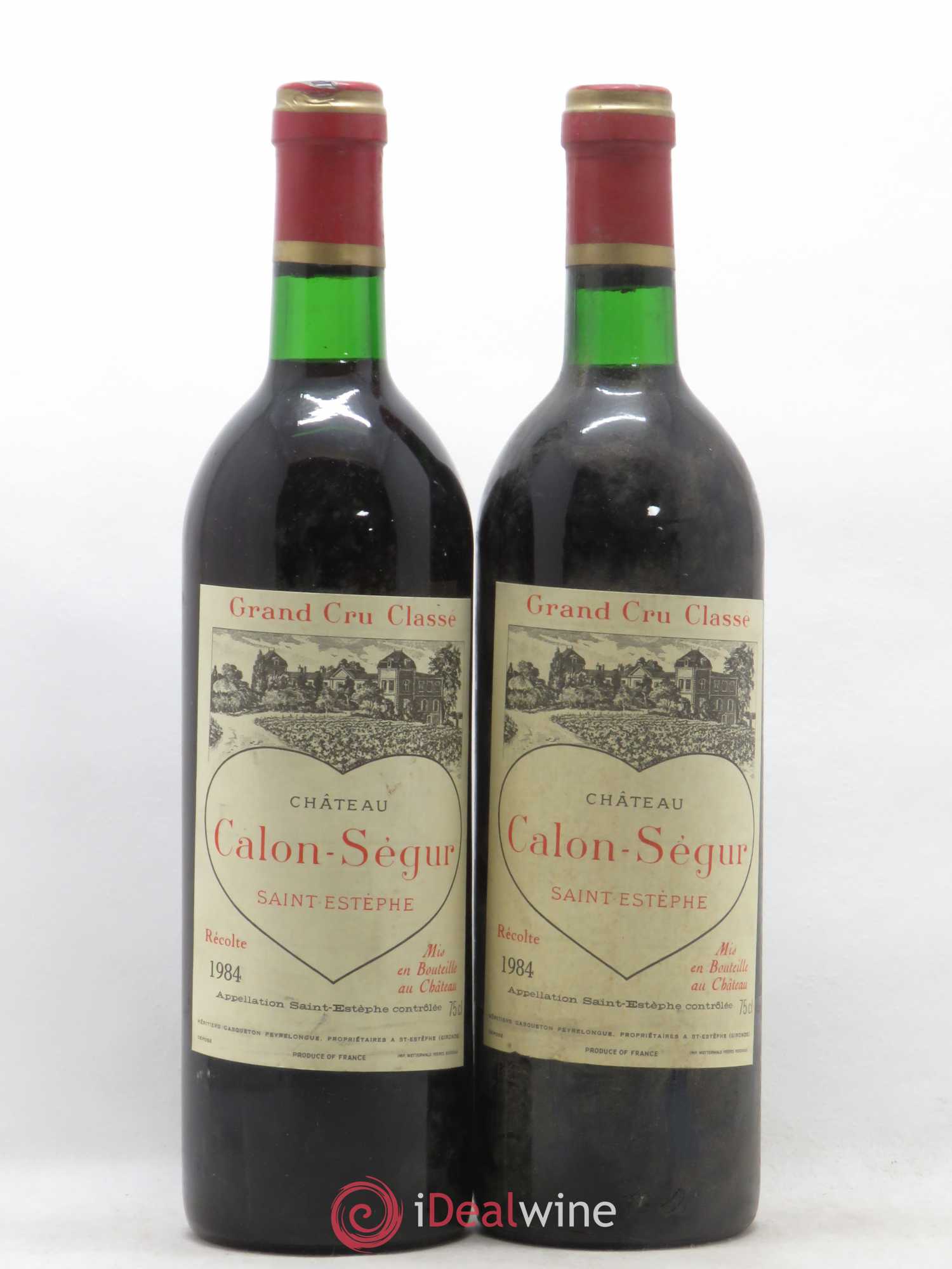 Château Calon Ségur 3ème Grand Cru Classé 1984 - Lot de 2 bouteilles - 0