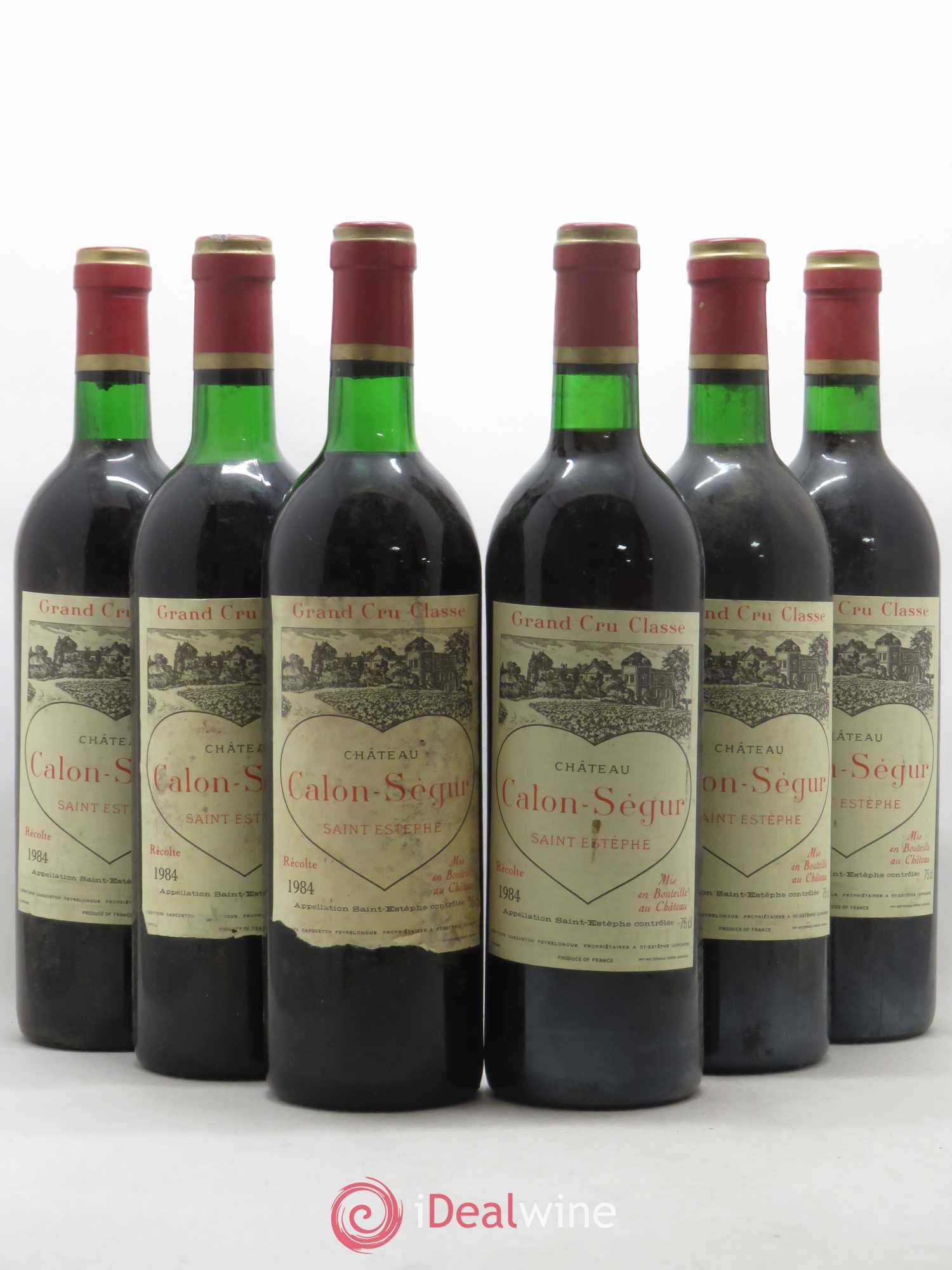 Château Calon Ségur 3ème Grand Cru Classé 1984 - Lot de 6 bouteilles - 0