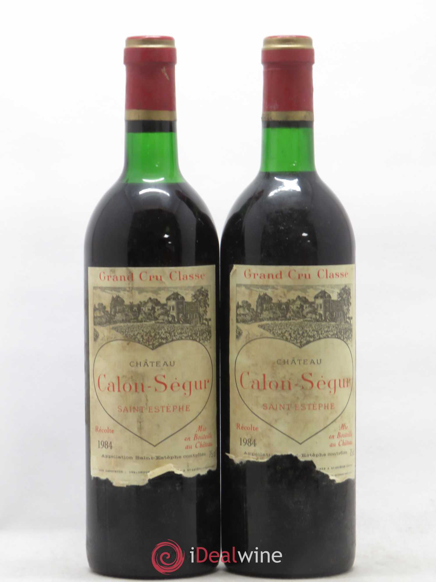 Château Calon Ségur 3ème Grand Cru Classé 1984 - Lot de 2 bouteilles - 0