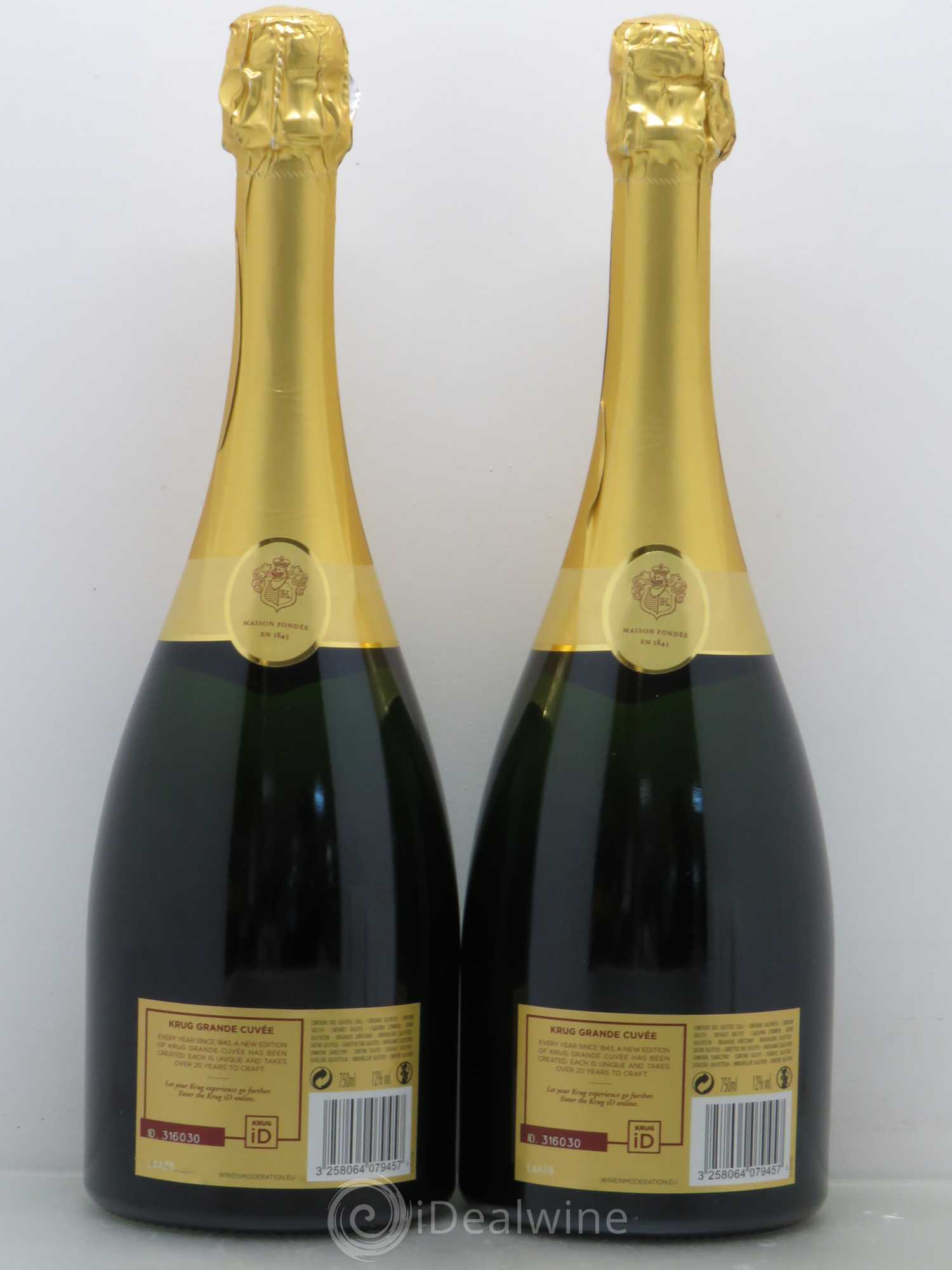 Grande Cuvée Brut Krug - Lot de 2 bouteilles - 1