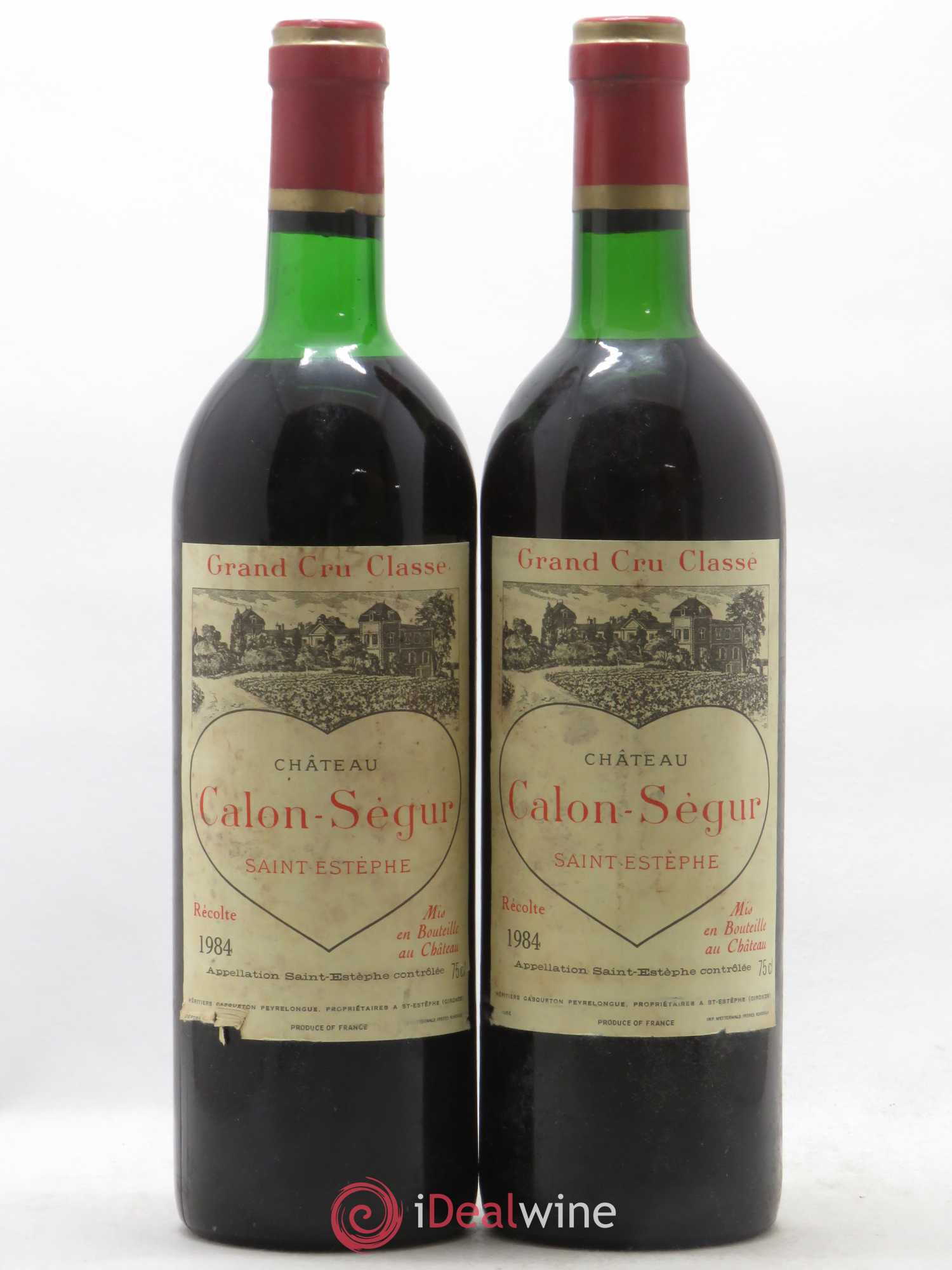 Château Calon Ségur 3ème Grand Cru Classé 1984 - Lot de 2 bouteilles - 0