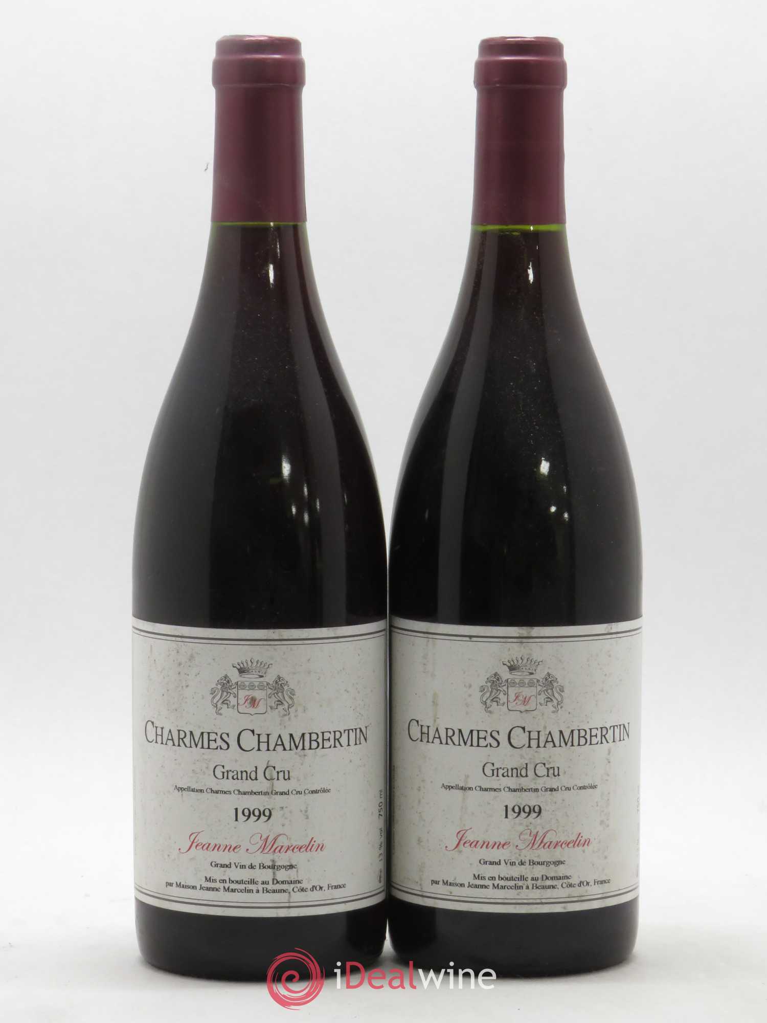 Charmes-Chambertin Grand Cru Jeanne Marcelin (sans prix de réserve) 1999 - Posten von 2 Flaschen - 0