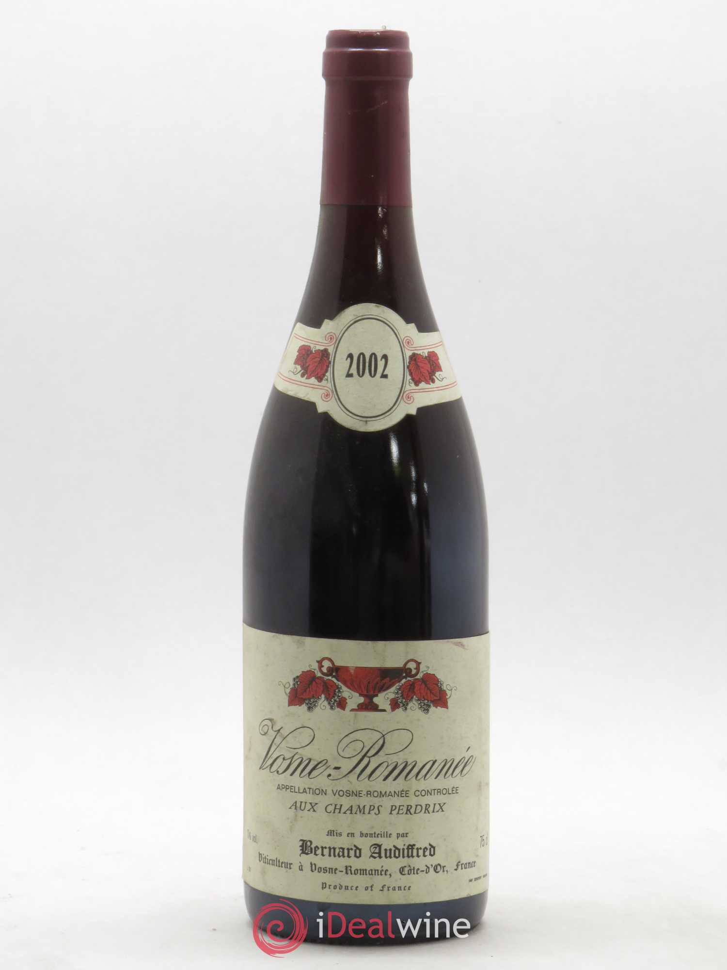 Vosne-Romanée Aux Champs Perdrix Bernard Audiffred 2002 - Posten von 1 Flasche - 0