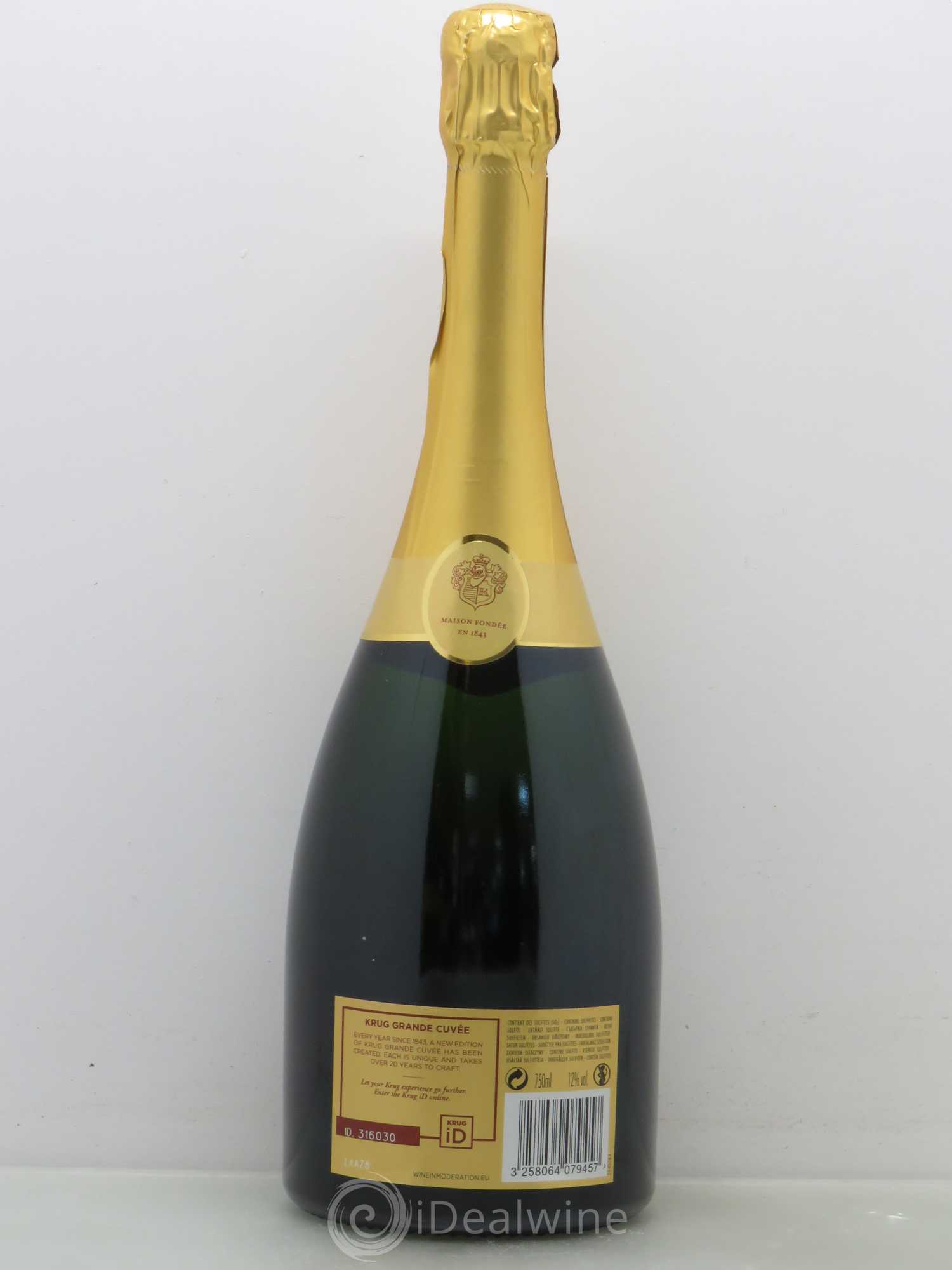 Grande Cuvée Brut Krug - Lot de 1 bouteille - 1