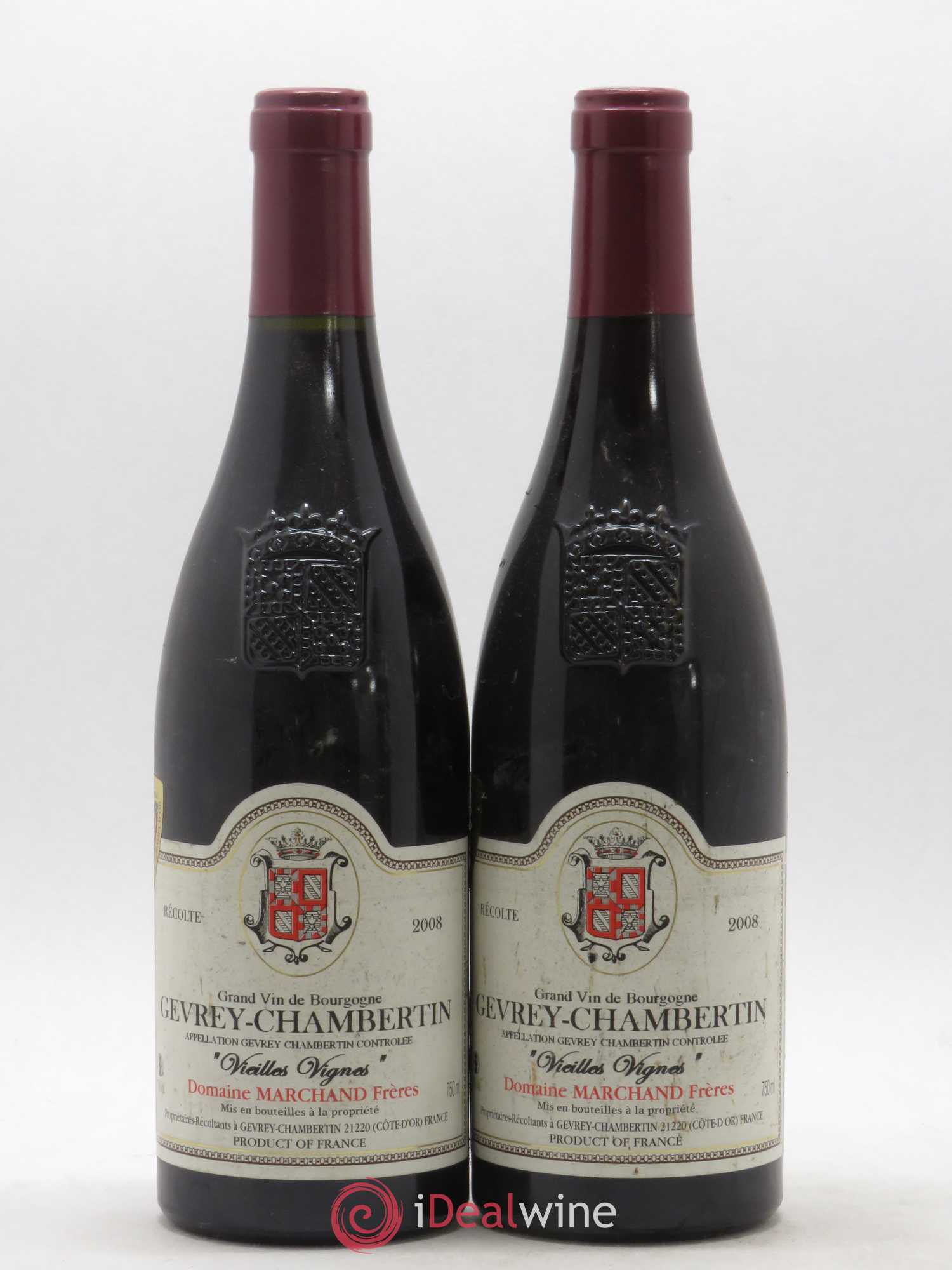 Gevrey-Chambertin Vieilles Vignes Domaine Marchand Frères 2008 - Posten von 2 Flaschen - 0
