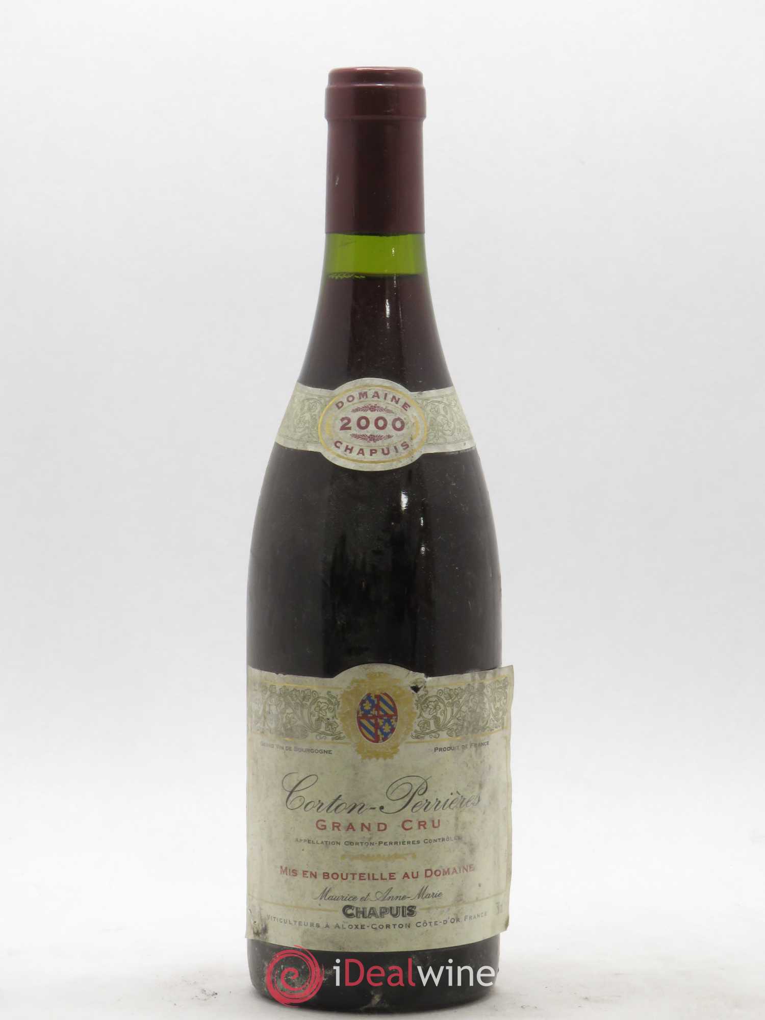 Corton Grand Cru Perrières Domaine Chapuis 2000 - Posten von 1 Flasche - 0