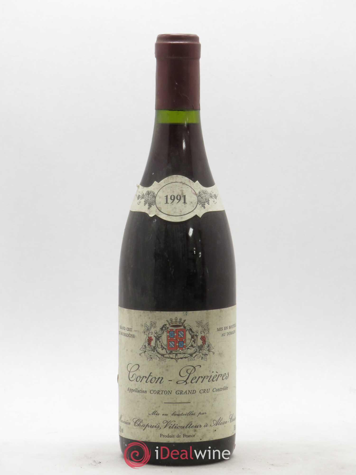 Corton Grand Cru Perrières Domaine Chapuis 1991 - Posten von 1 Flasche - 0