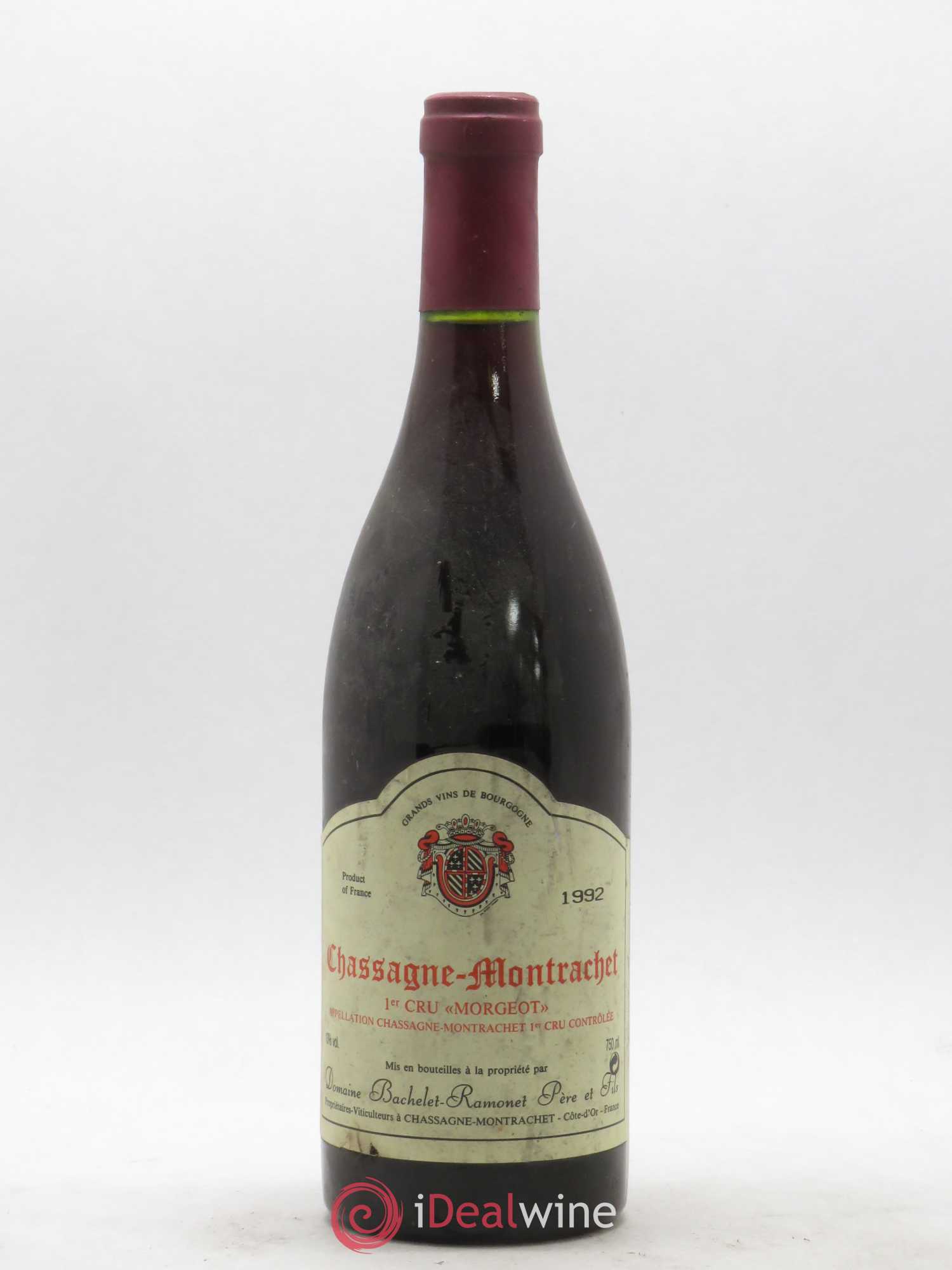 Chassagne-Montrachet 1er Cru Morgeot Bachelet-Ramonet 1992 - Lot de 1 bouteille - 0