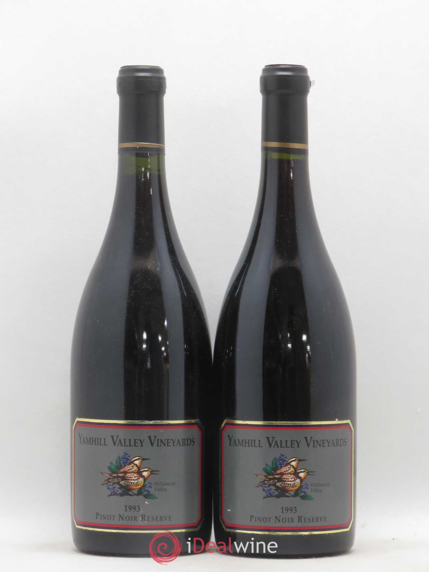 USA Willamette Valley Pinot Noir Reserve Yamhill Valley Vineyards 1993 - Posten von 2 Flaschen - 0