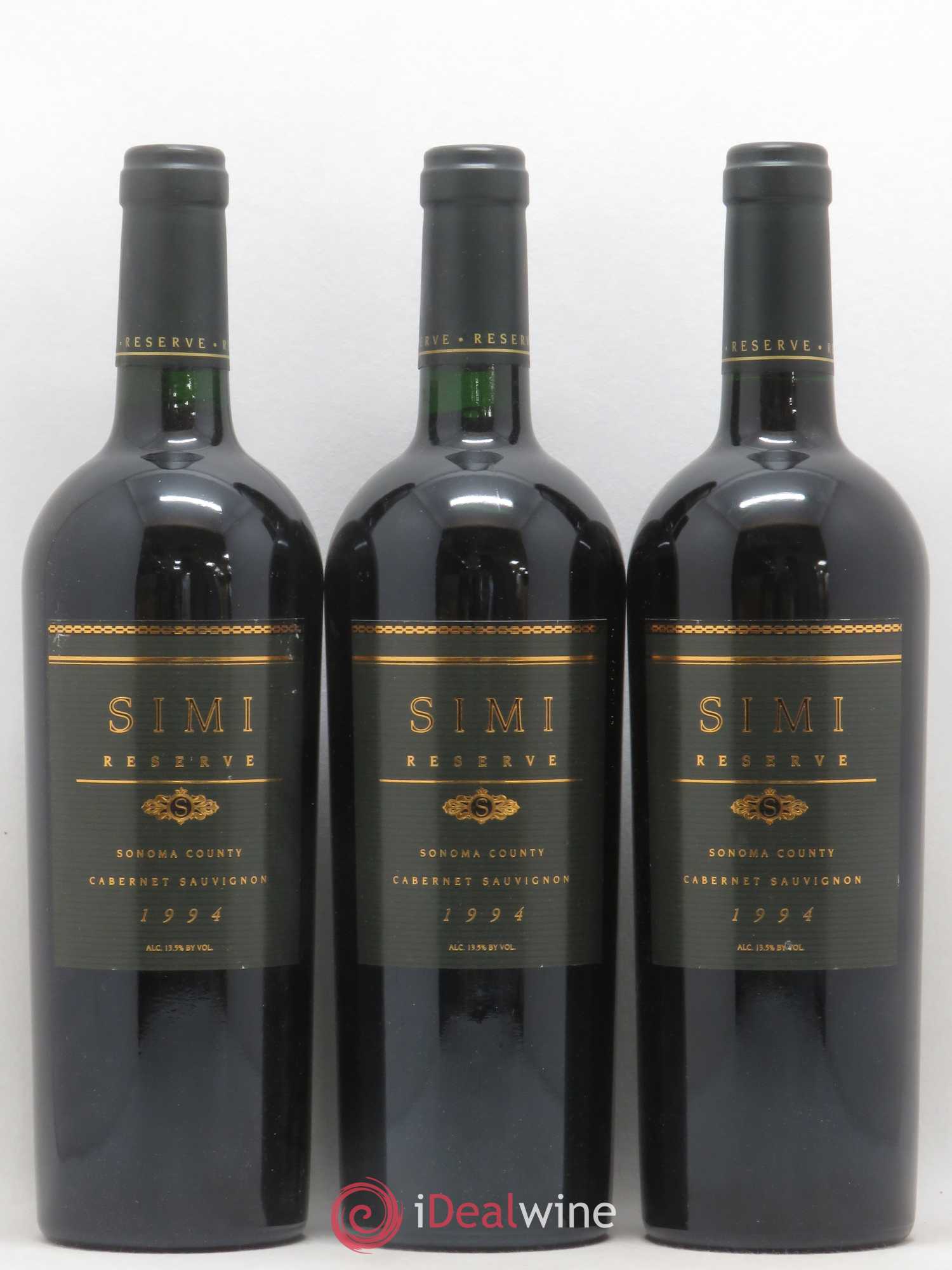 USA Sonoma County Réserve Simi Winery 1994 - Posten von 3 Flaschen - 0